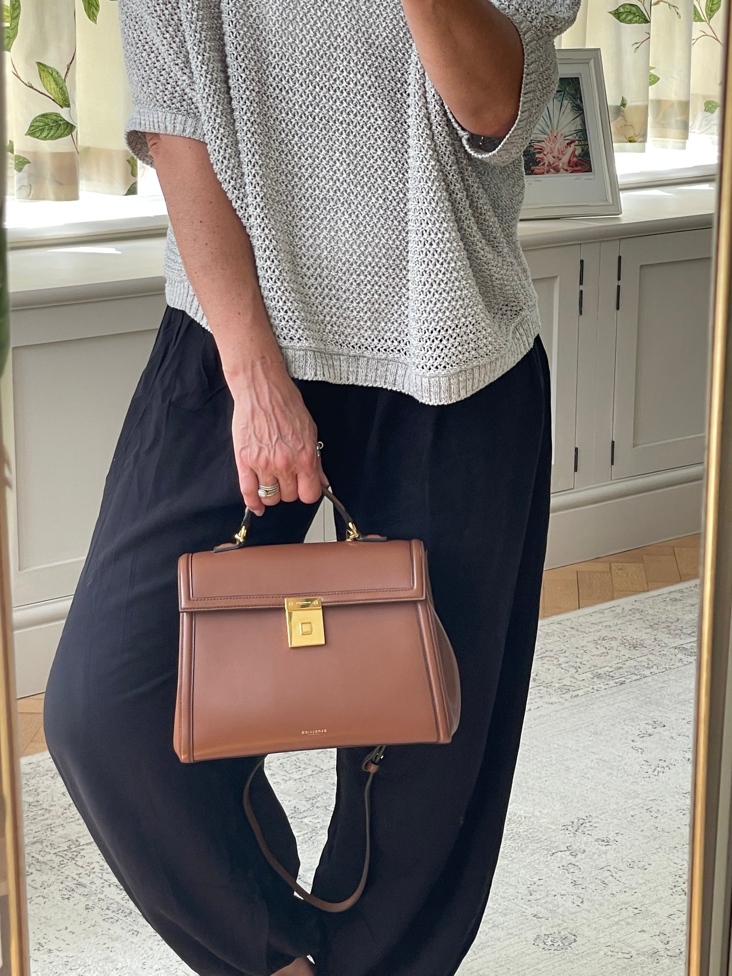 Preloved DeMellier Paris Top Handle Satchel Bag, Midi