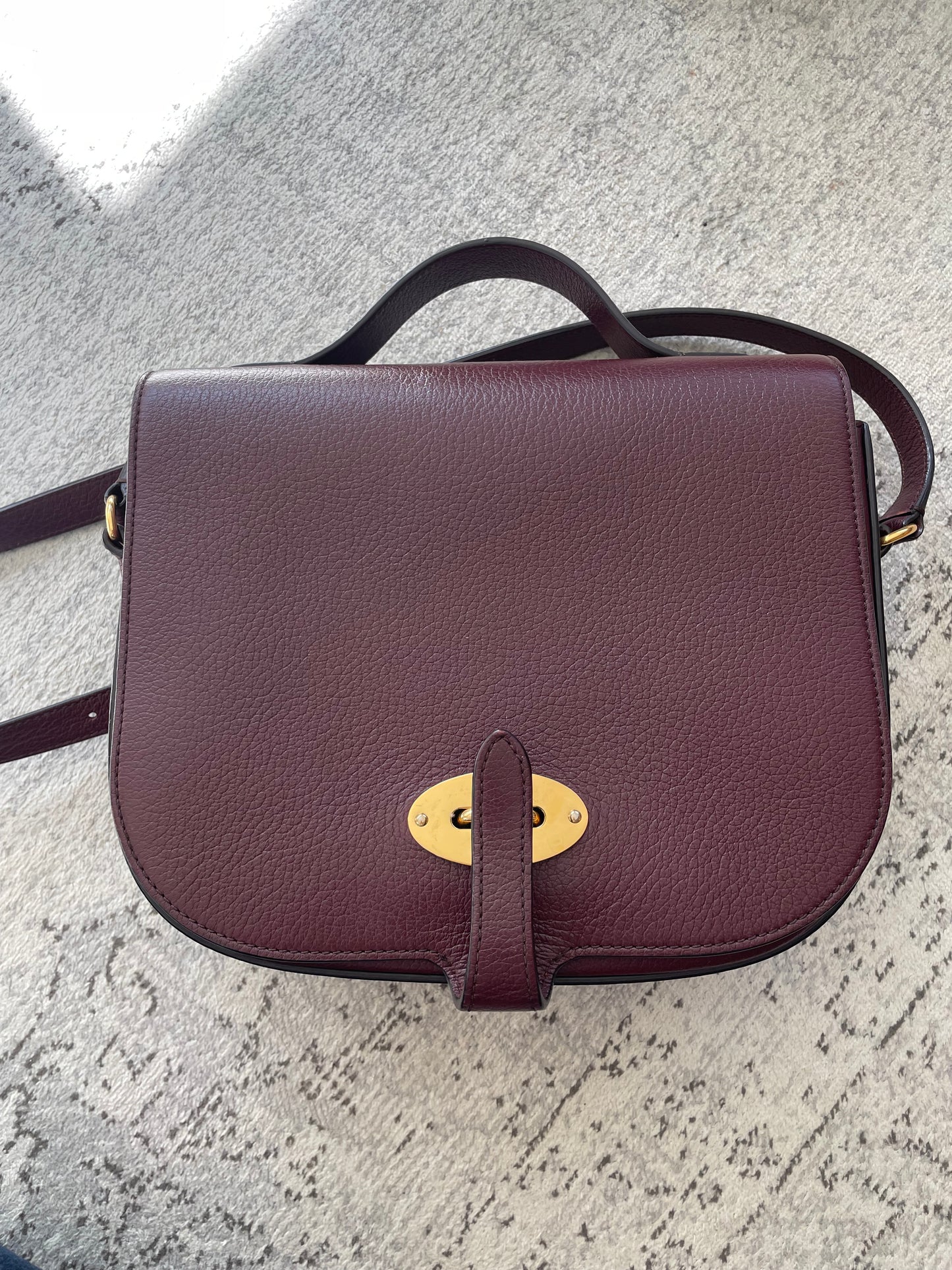 Preloved Mulberry Tenby Satchel Bag, Large