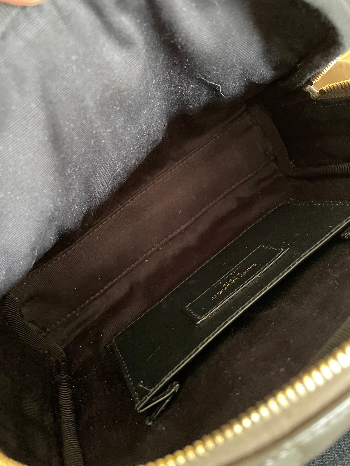 Preloved Saint Laurent Carre Quilted Cassandre Camera Bag, Mini