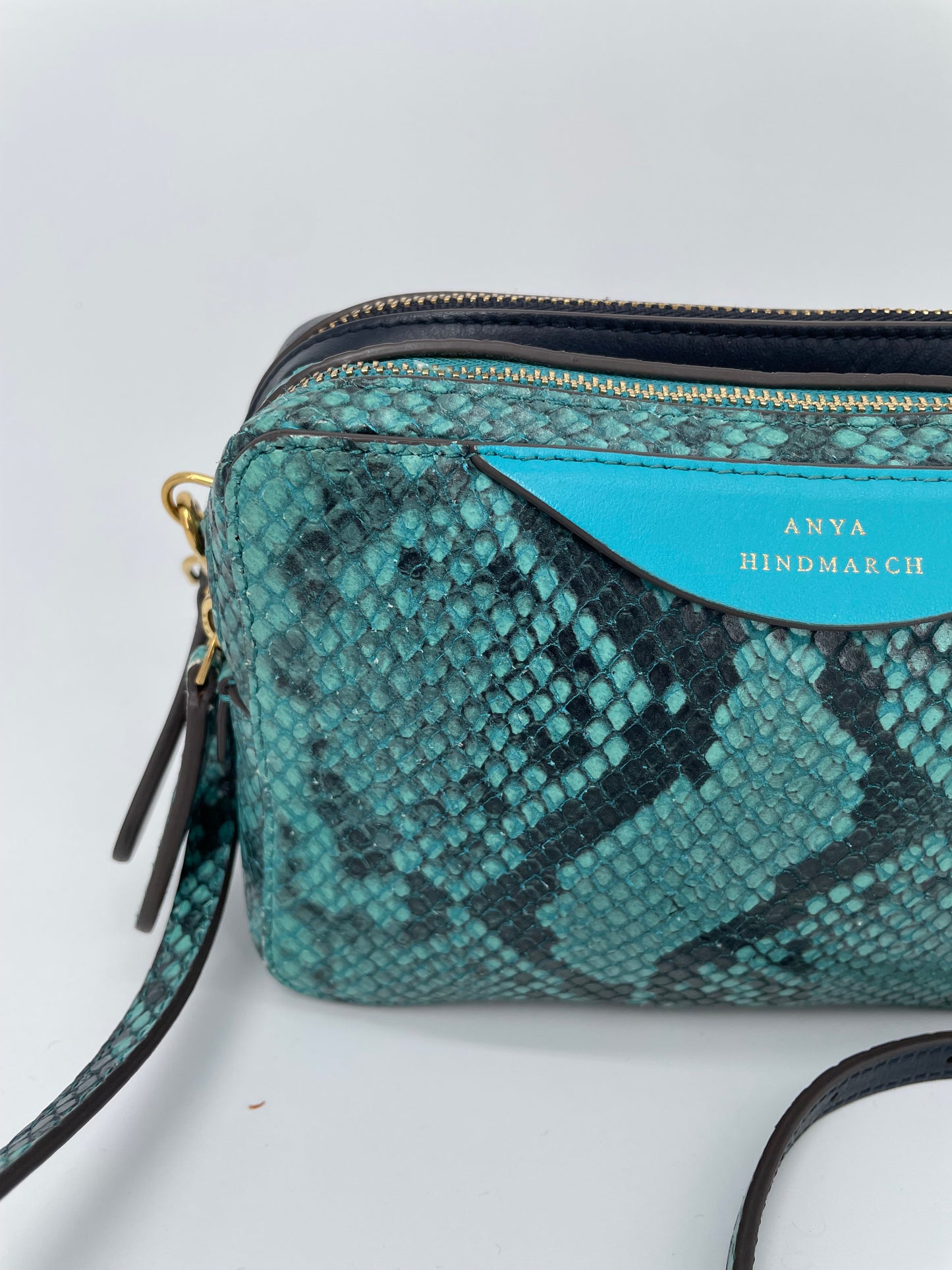 Preloved Anya Hindmarch Double Zip Crossbody Bag