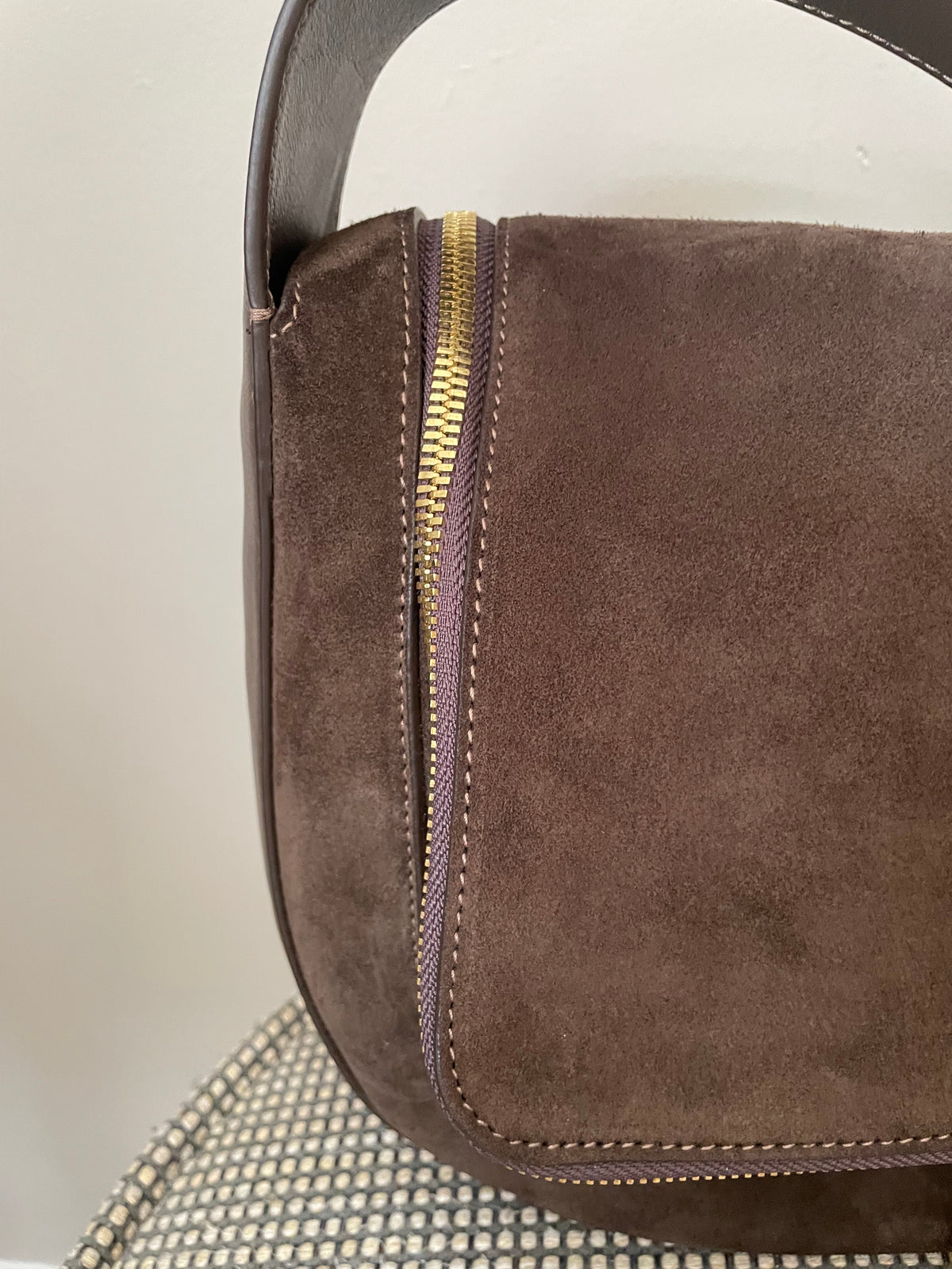 Preloved Anya Hindmarch Soft Vere Shoulder Bag, Medium