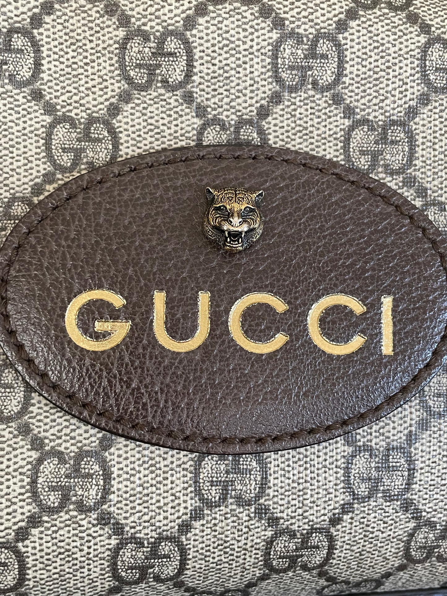 Preloved Gucci GG Supreme Monogram Web Neo Vintage Shoulder Bag