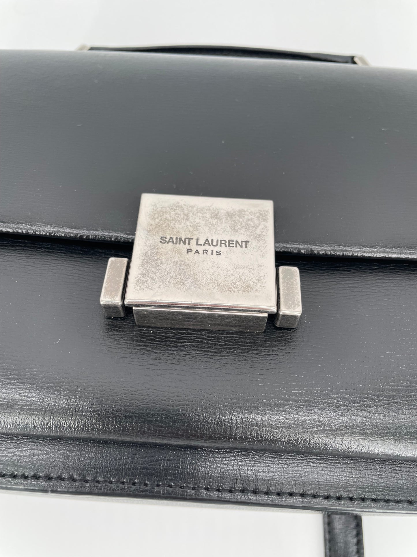 Preloved Saint Laurent Bellechasse Satchel Bag with Long Strap