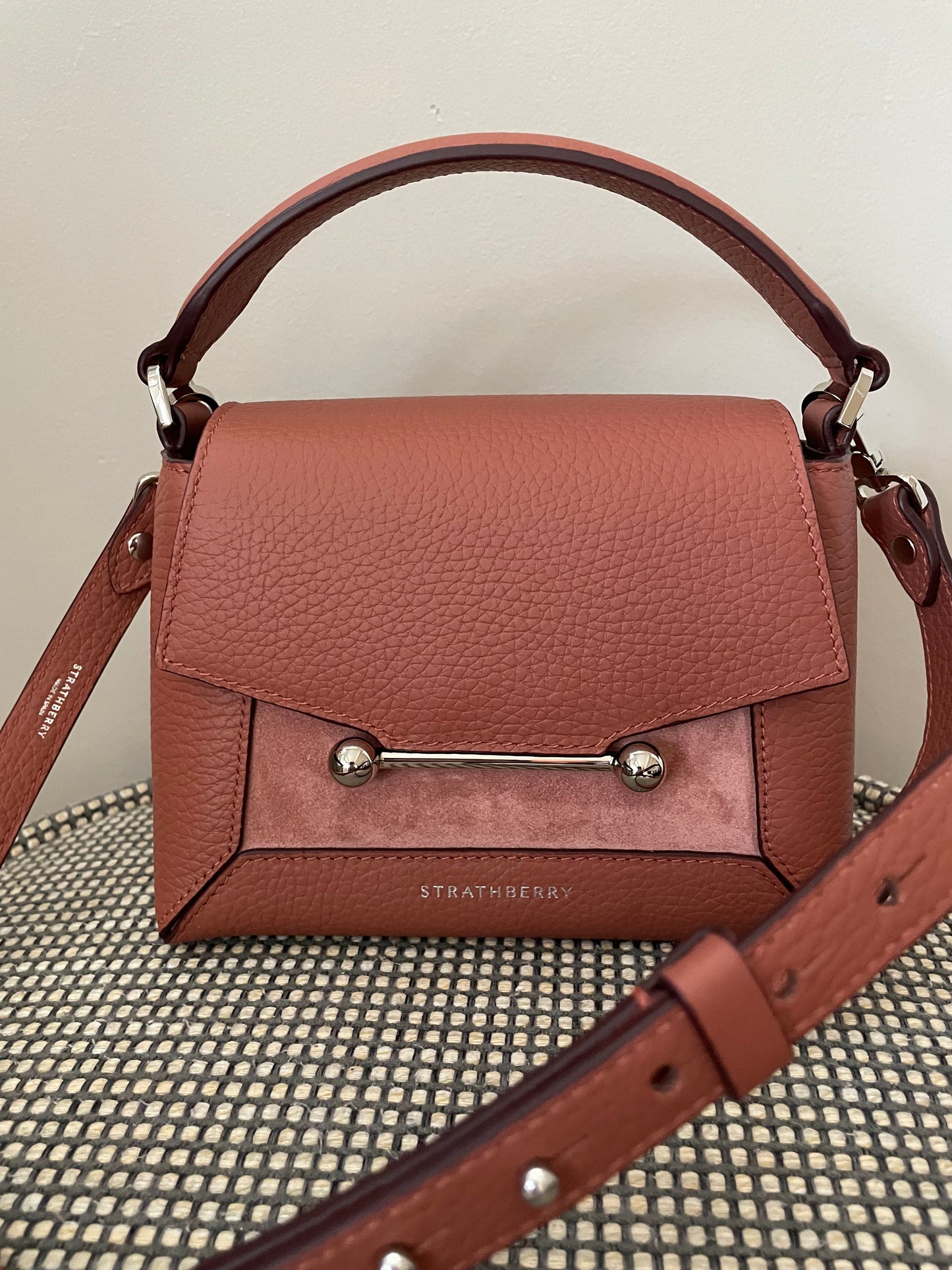 Preloved Strathberry Mosaic Nano Crossbody Bag