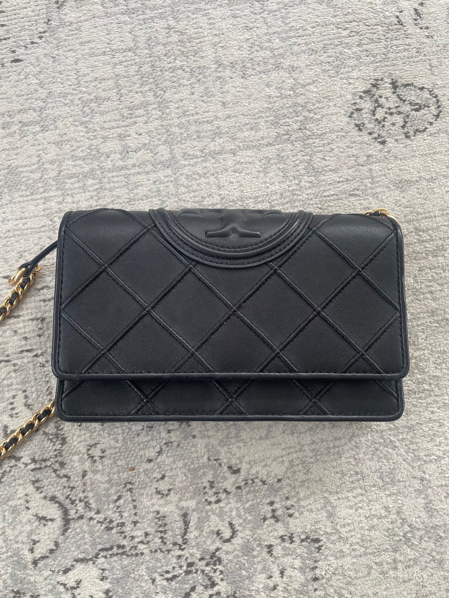 Preloved Tory Burch Fleming Soft Chain Wallet