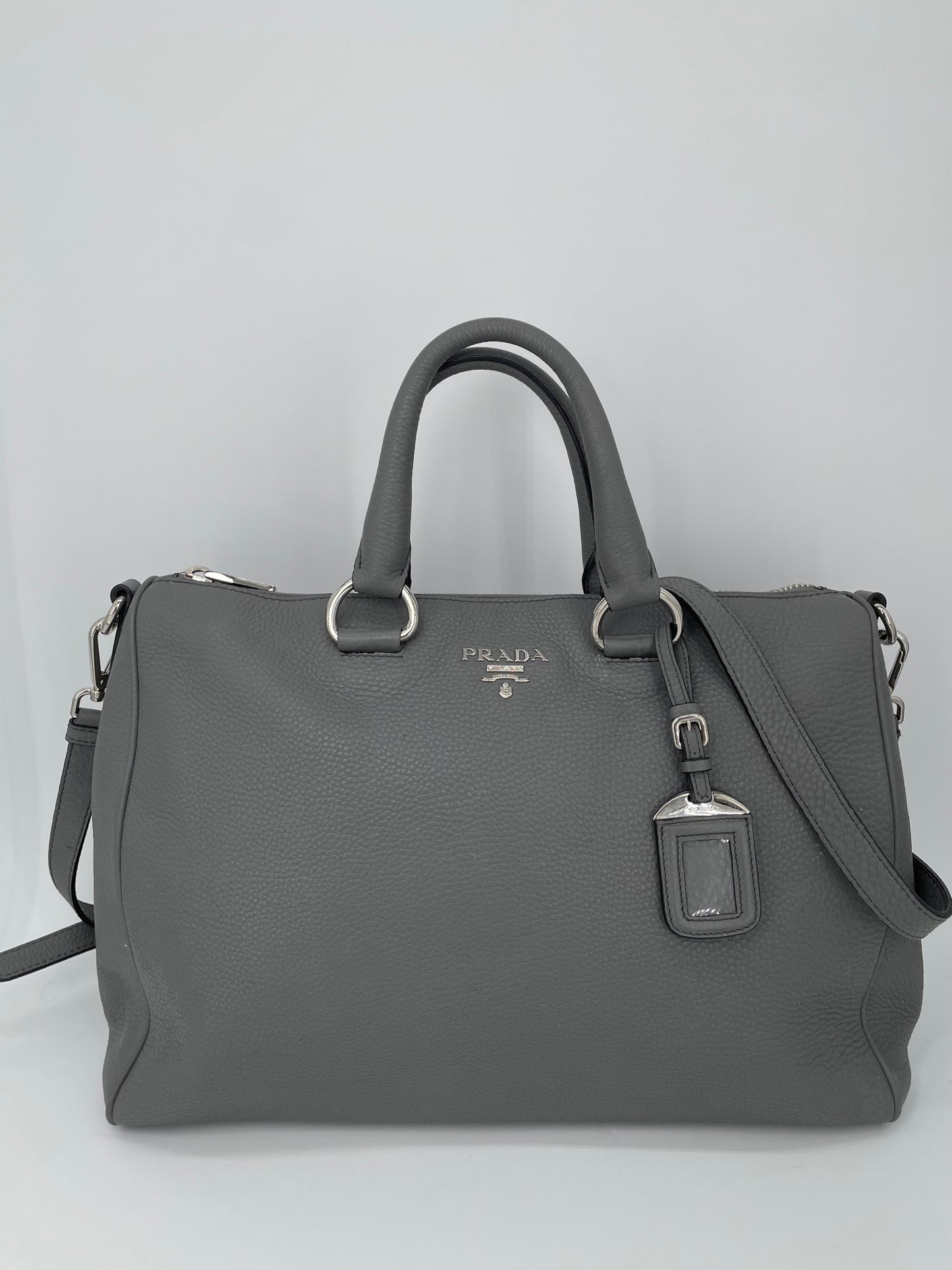 Preloved Prada Vitello Phenix Two Way Tote Bag, Large