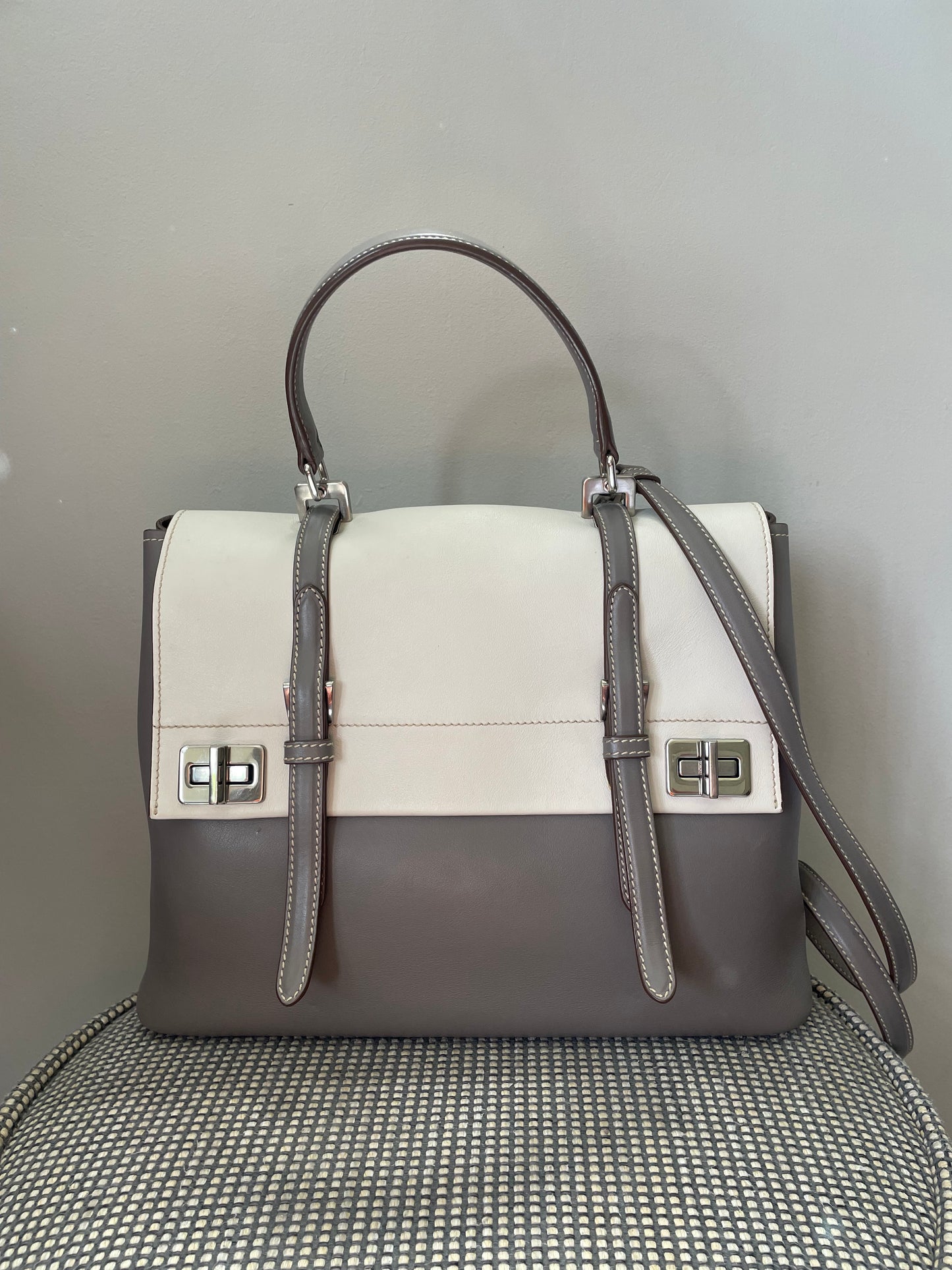 Preloved Prada City Two Way Satchel Bag