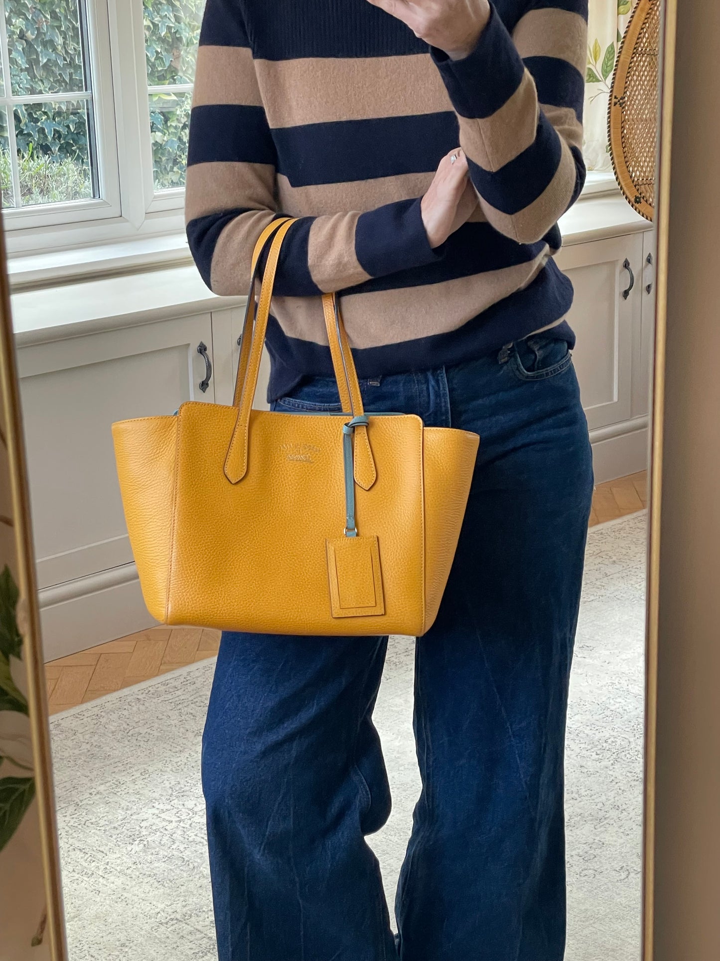 Preloved Gucci Swing Tote Bag, Small