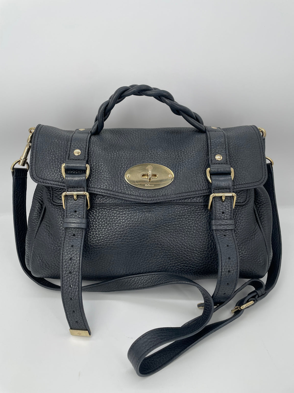 Preloved Mulberry Alexa Satchel Bag, Medium