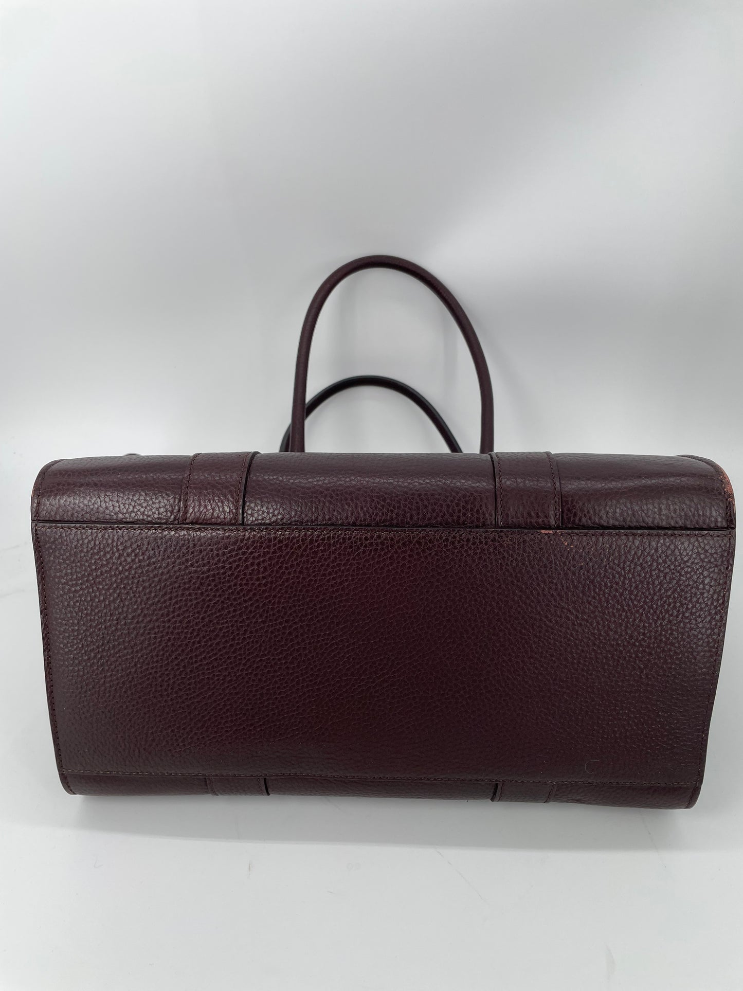 Preloved Mulberry Classic Grain Zipped Bayswater Bag, Large
