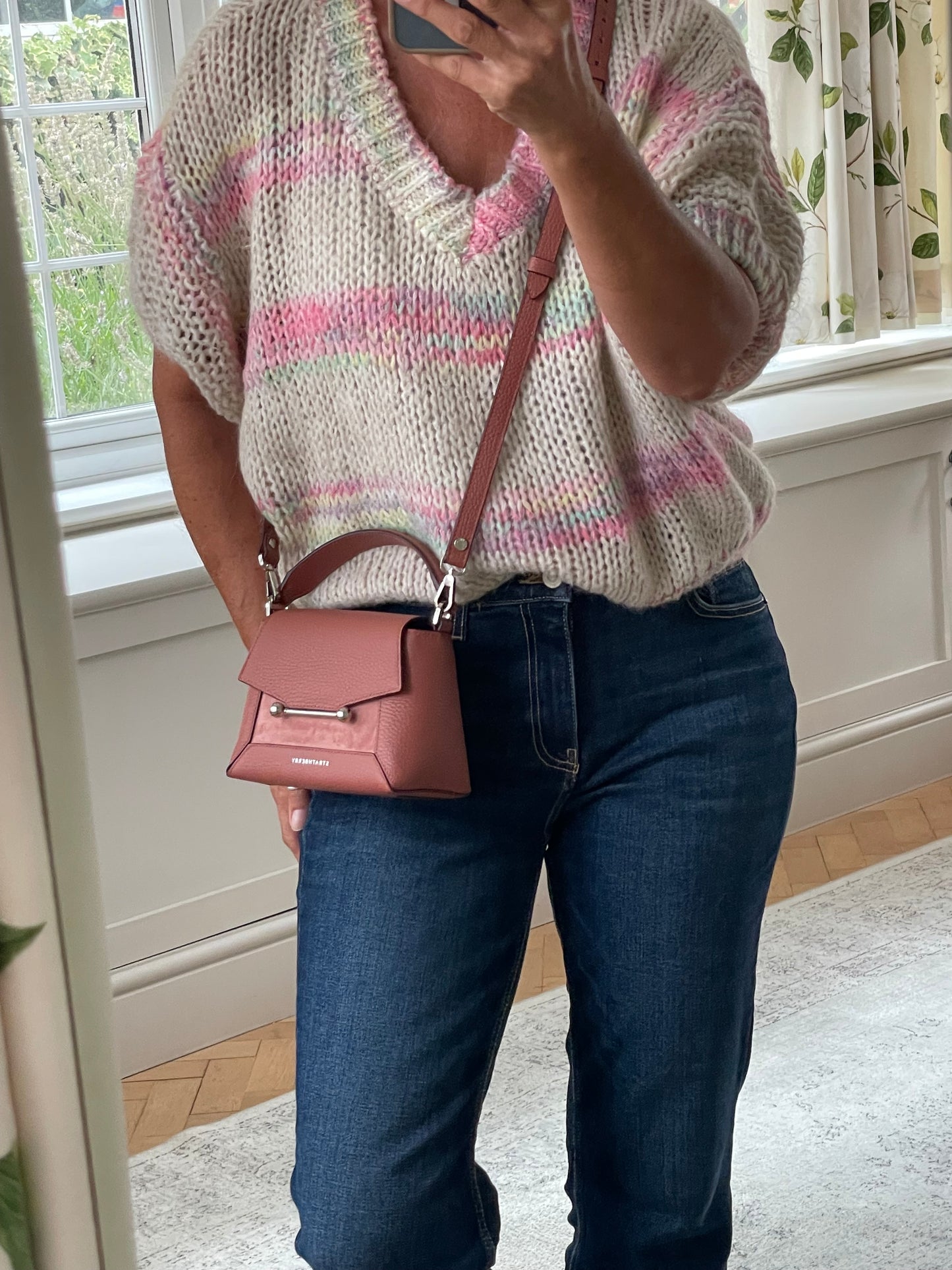 Preloved Strathberry Mosaic Nano Crossbody Bag