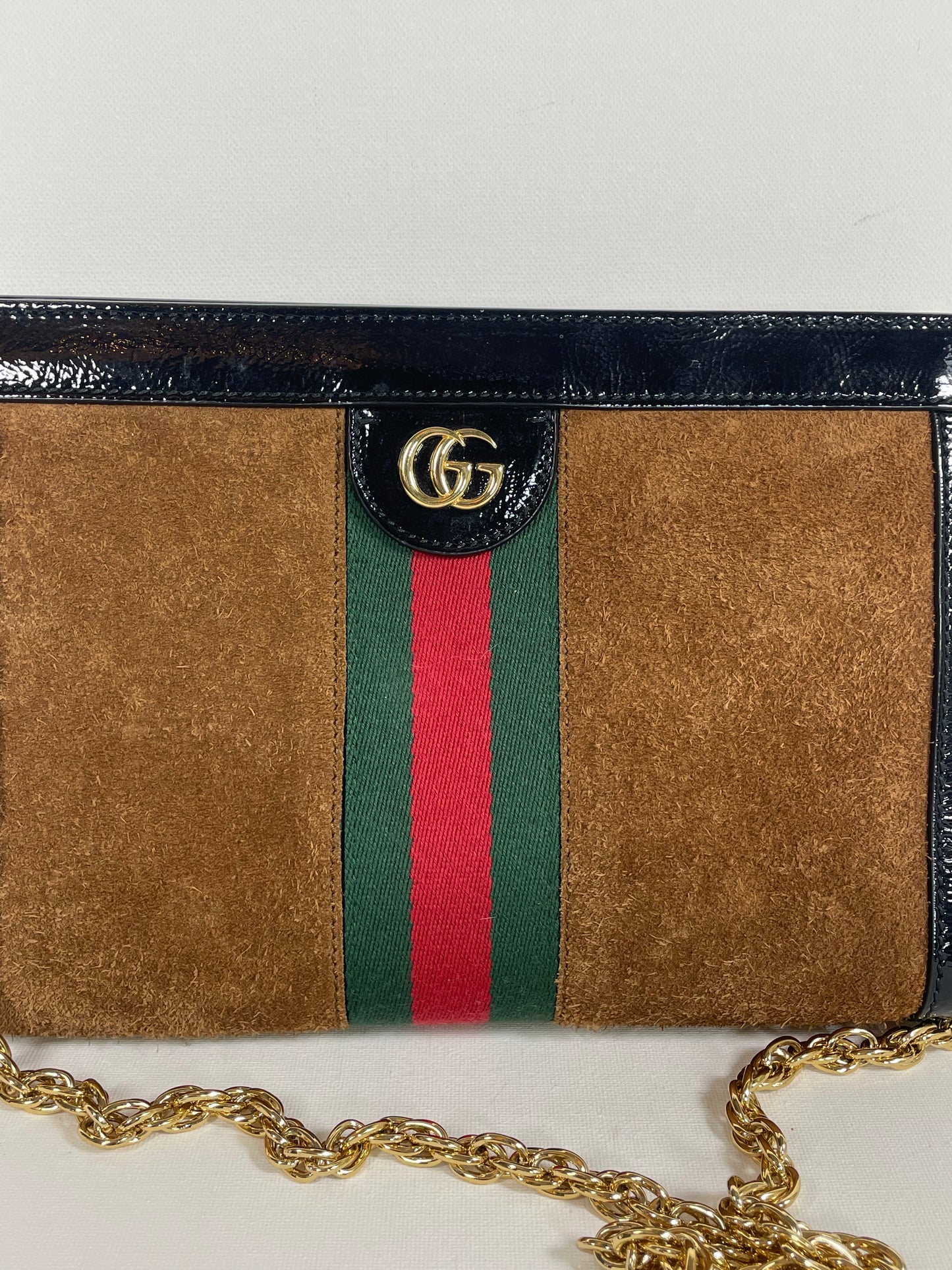 Preloved Gucci GG Web Ophidia Shoulder Bag, Small