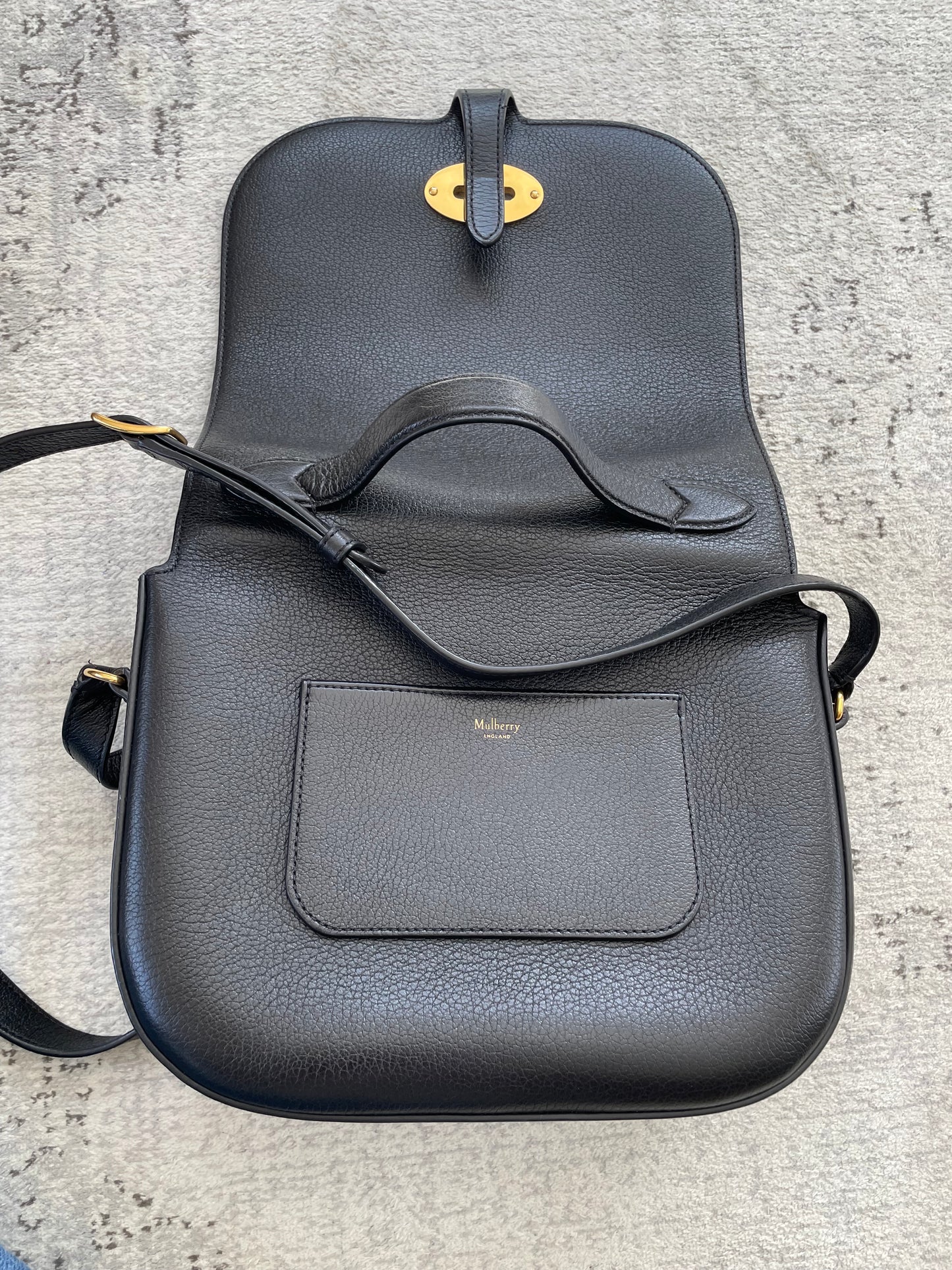 Preloved Mulberry Tenby Satchel Shoulder Bag, Large
