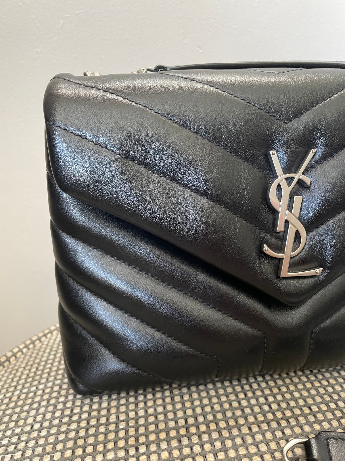 Preloved Yves Saint Laurent  ‘Y’ Quilted Lou Lou Shoulder  Bag, Small