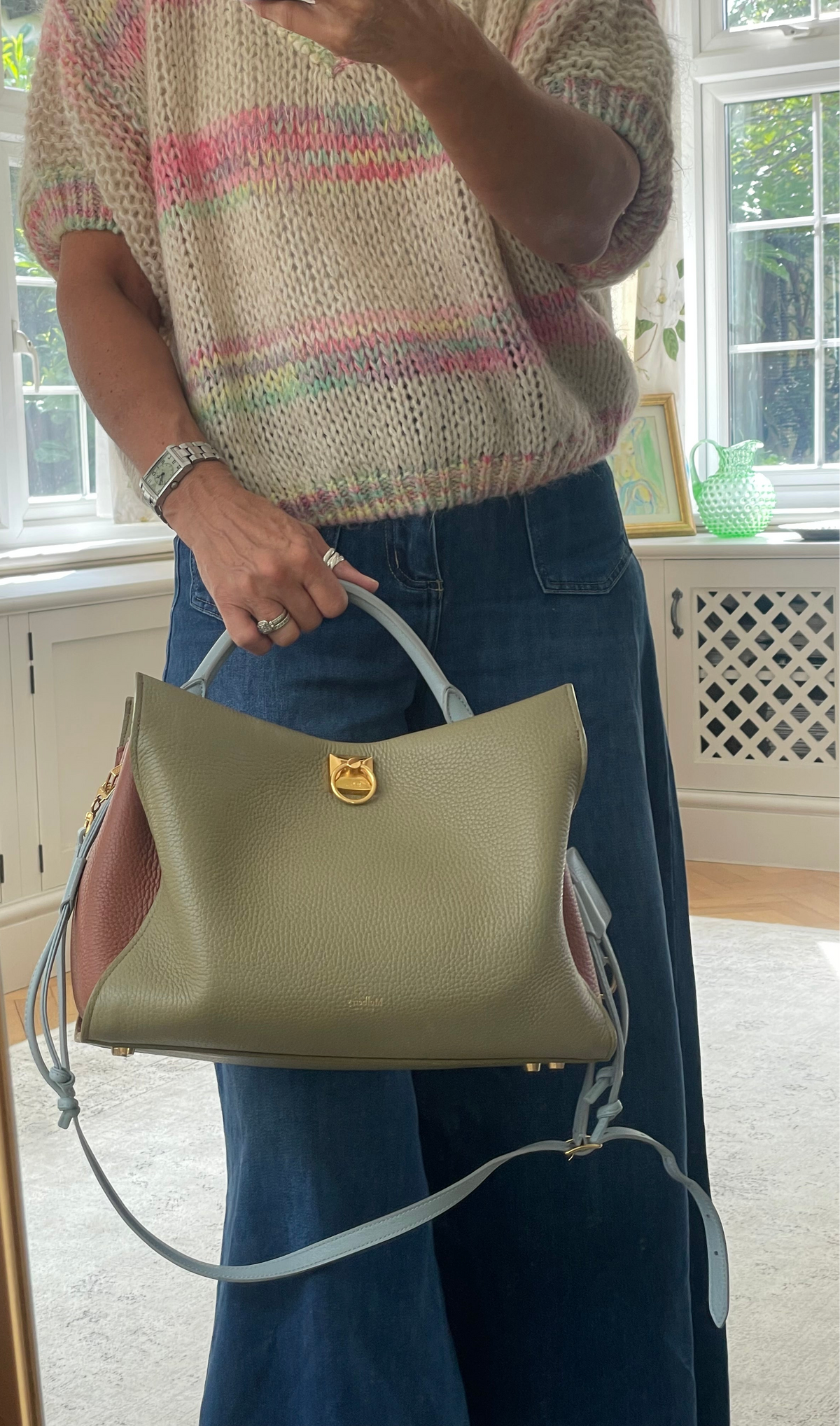 Preloved Mulberry Iris Top Handle Bag, Limited Edition, Large