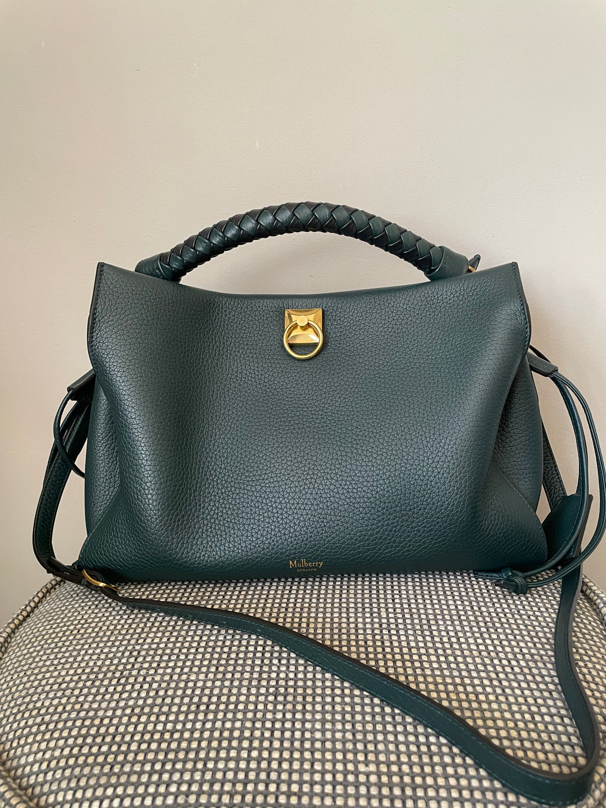 Preloved Mulberry Iris Top Handle Tote Bag, Large