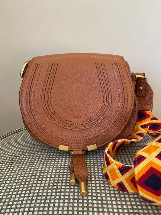 Preloved Chloe Marcie Saddle Crossbody Bag, Small