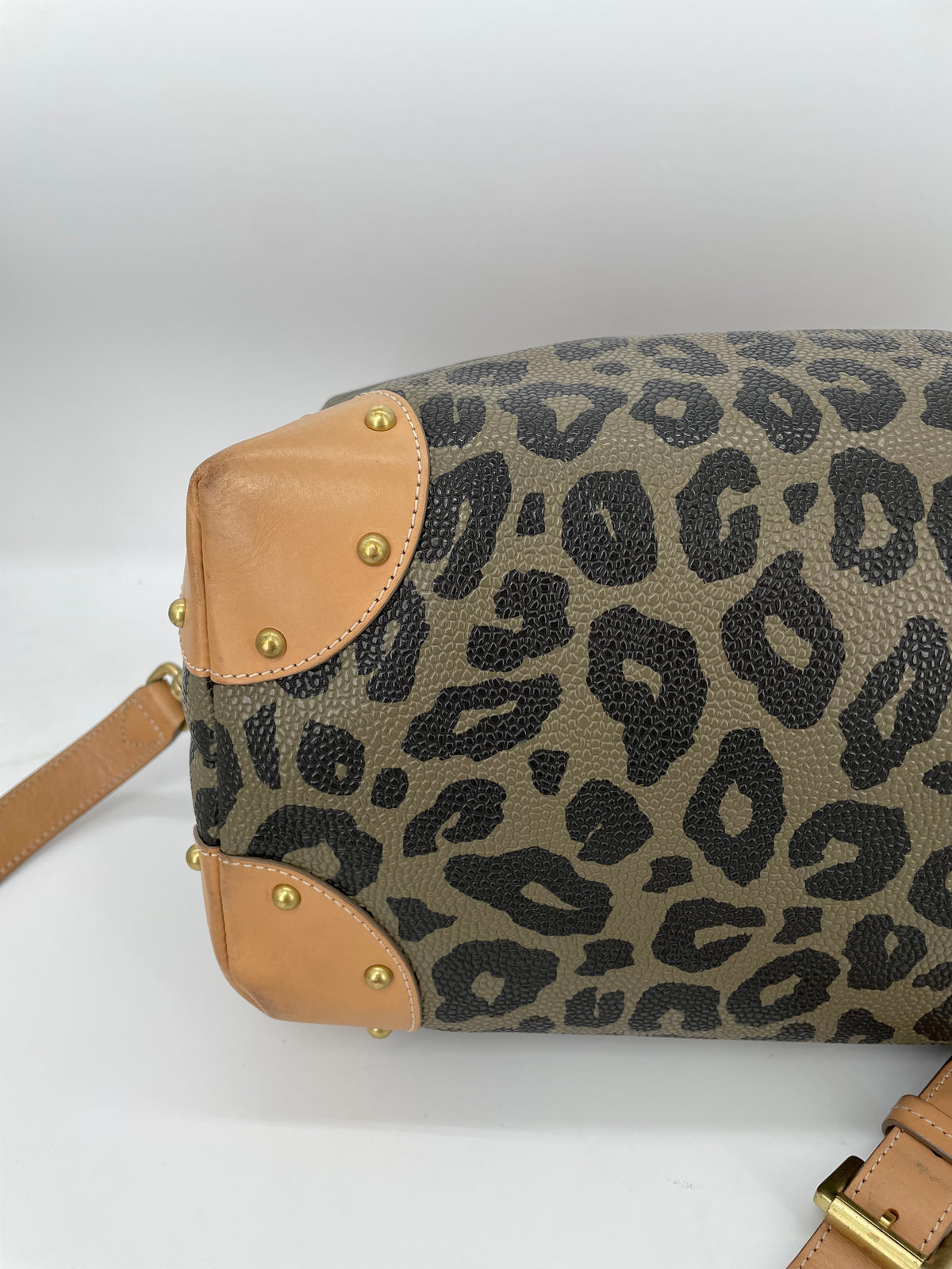 Preloved Mulberry Vintage Birds Nest Clipper Boston Bag, Small