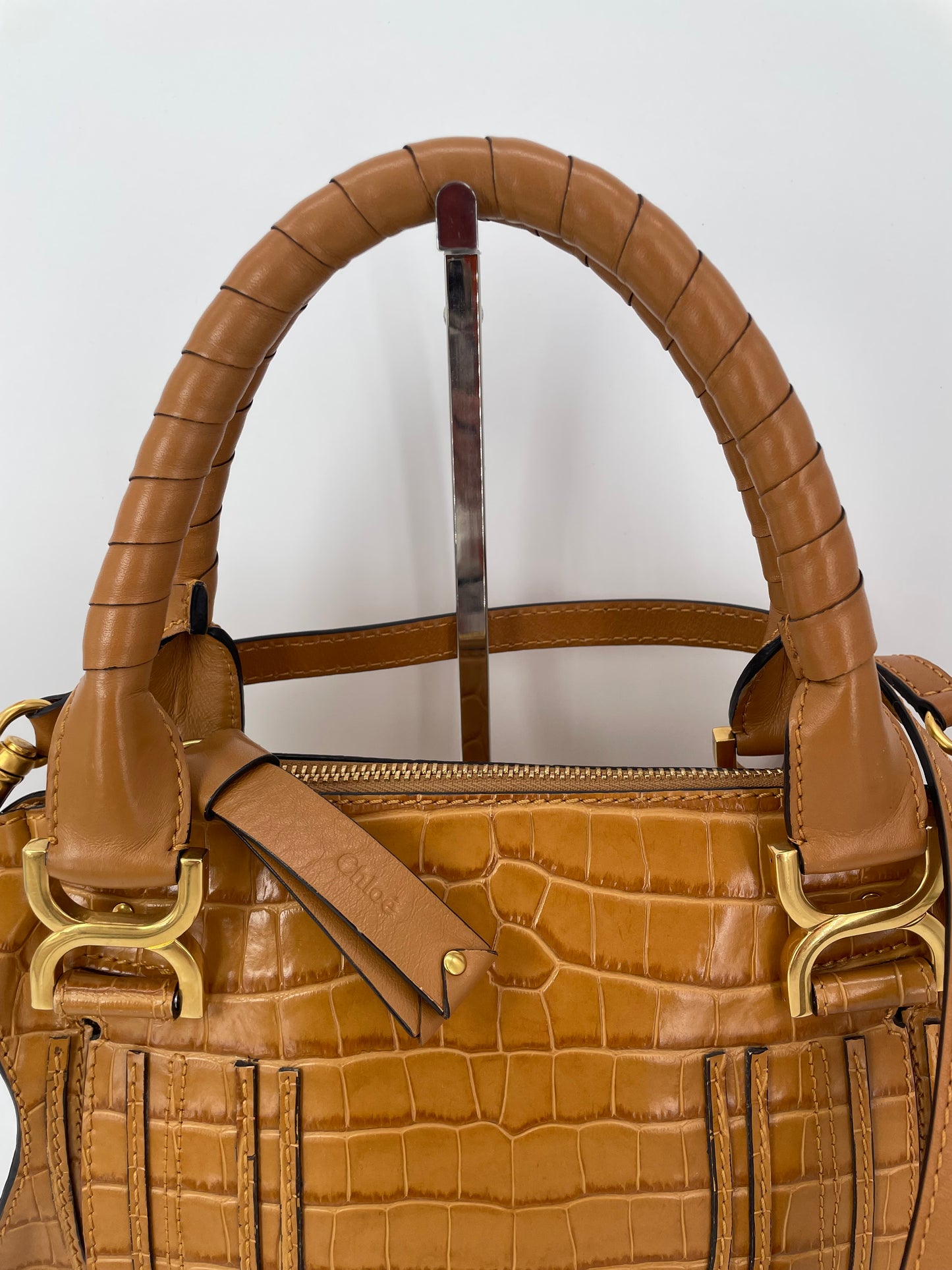Preloved Chloe Marcie Satchel Bag with Long Strap