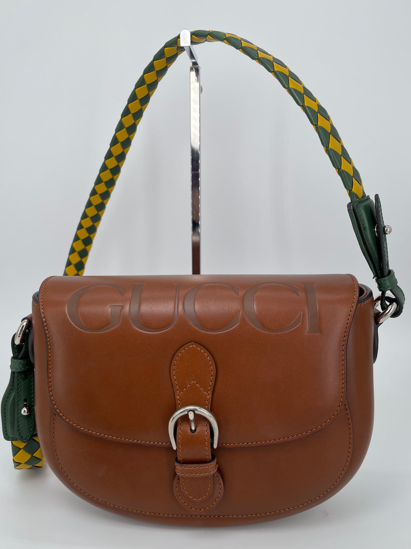 Preloved Gucci Embossed Aria Logo bag, Small