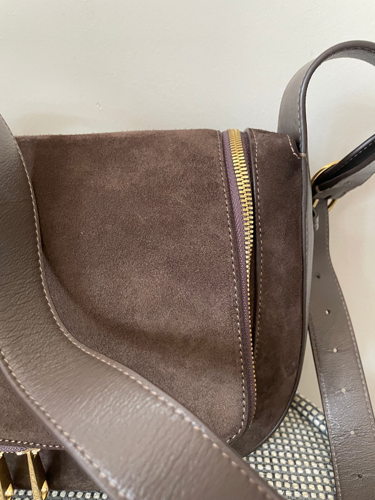 Preloved Anya Hindmarch Soft Vere Shoulder Bag, Medium