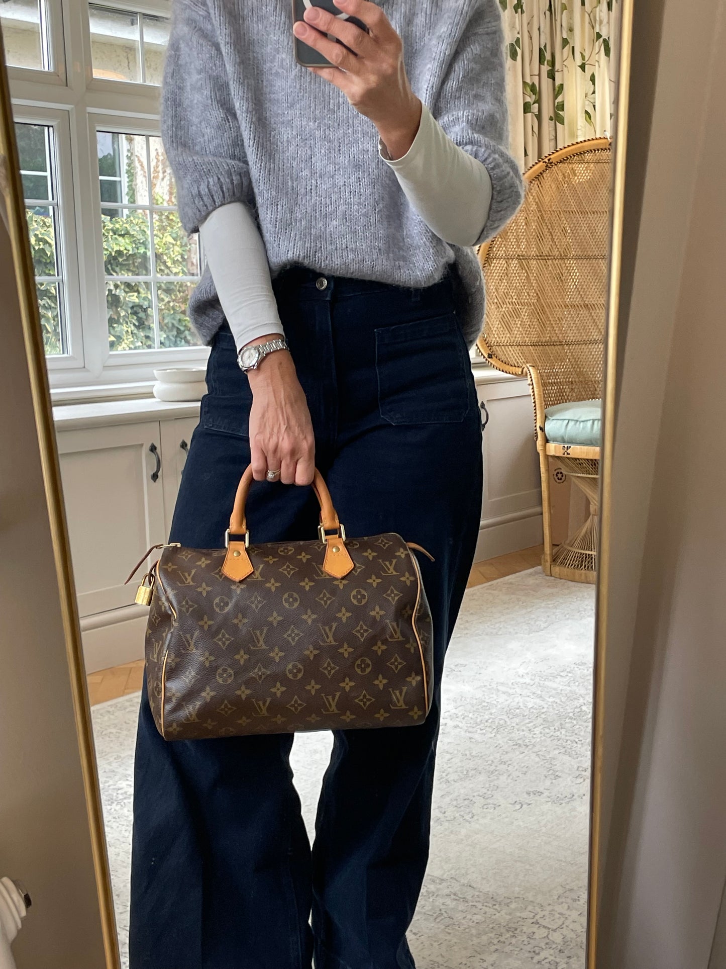 Preloved Vintage Louis Vuitton Speedy Boston Bag, 30