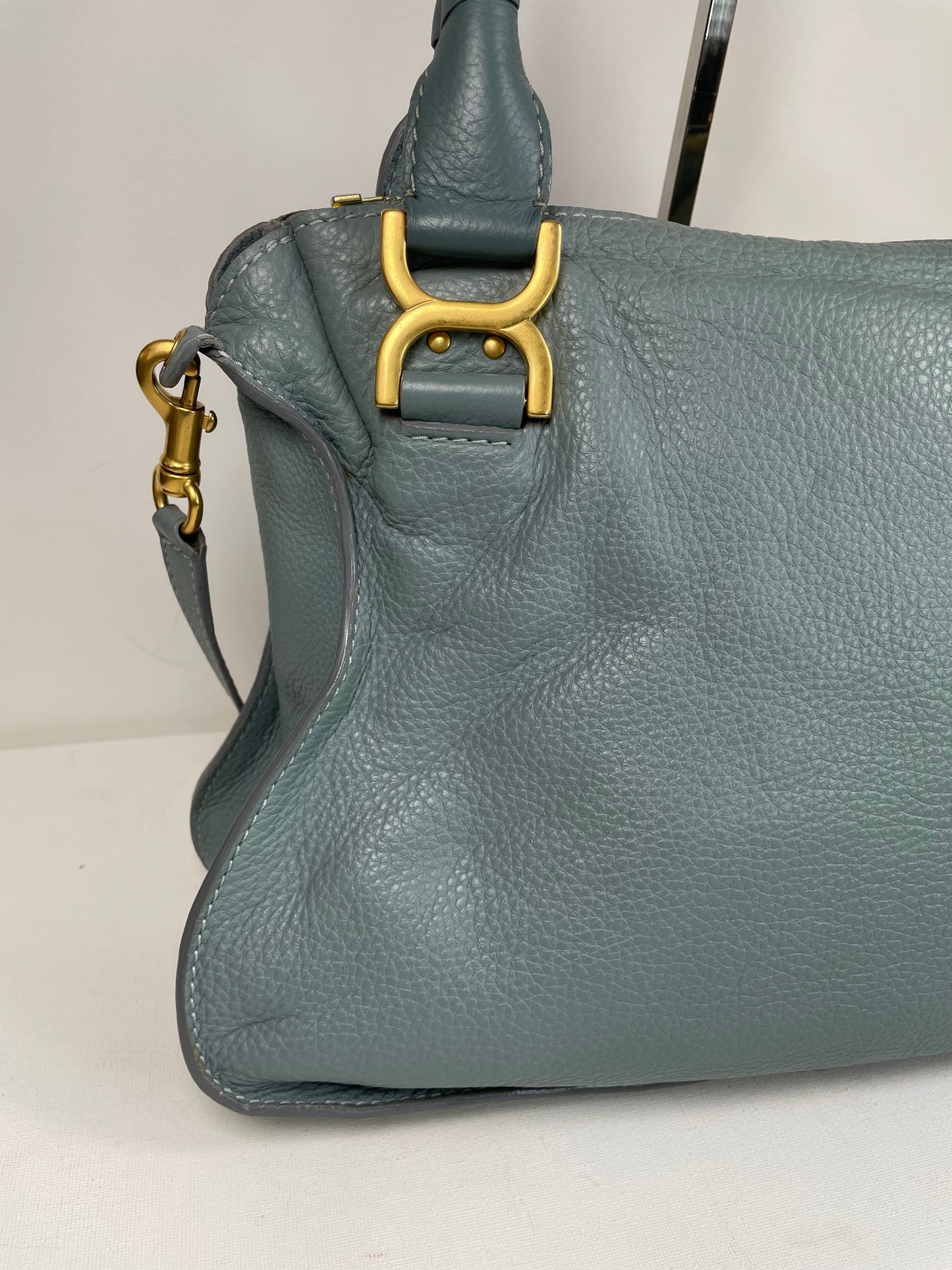Preloved Chloe Marcie Satchel Bag with long strap, Medium