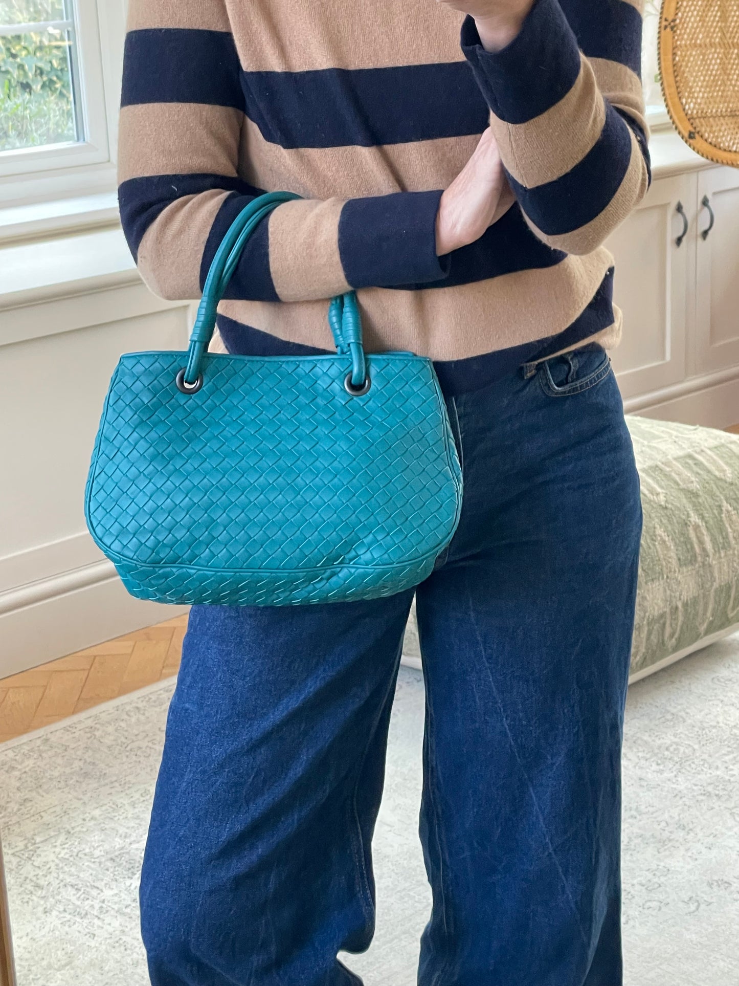 Preloved Bottega Veneta Top Handle Tote Bag