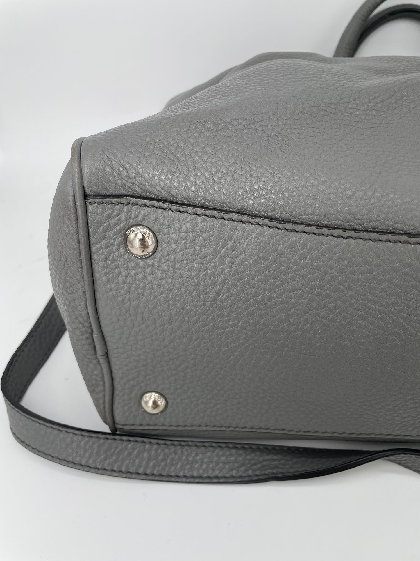 Preloved Prada Vitello Phenix Two Way Tote Bag, Large