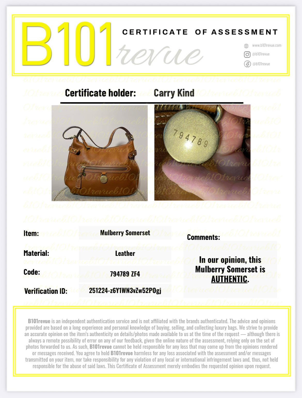 Preloved, Mulberry Somerset Shoulder Tote Bag