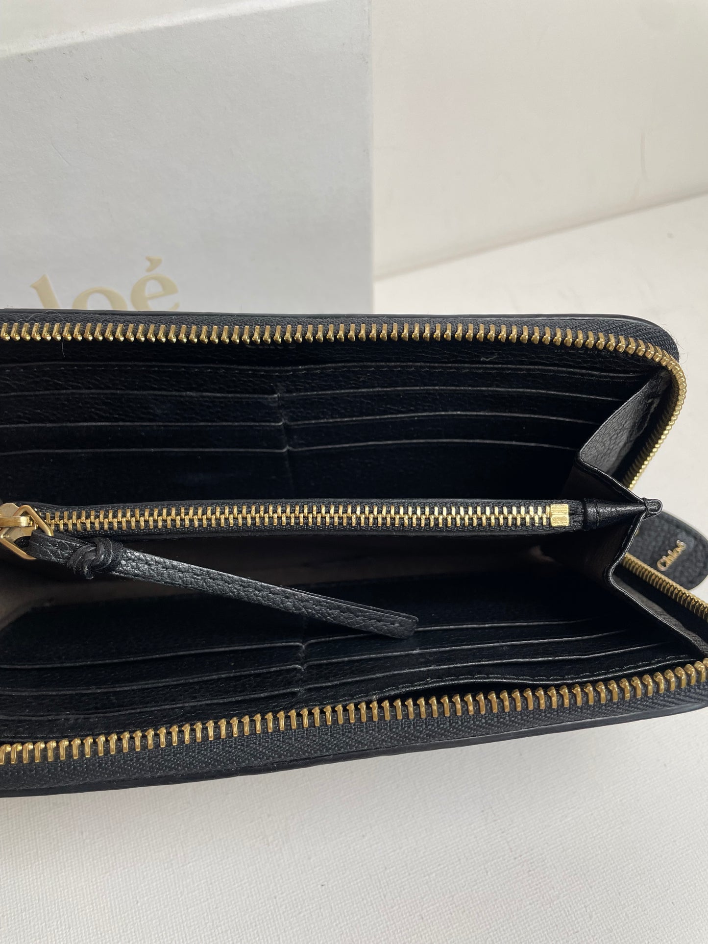 Preloved Chloe Marcie Long Zip Round Wallet