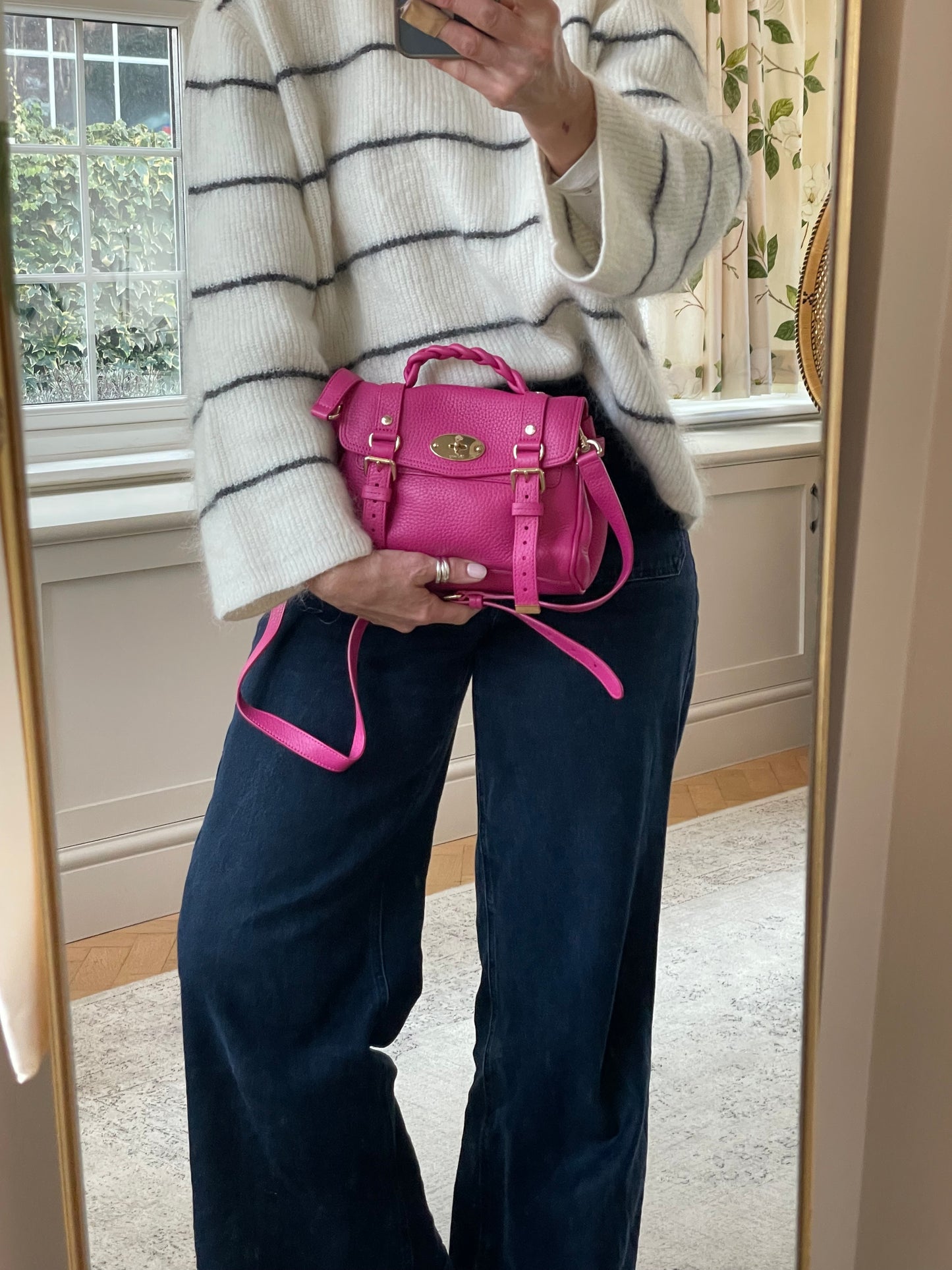 Preloved Mulberry Alexa Satchel Bag, Mini