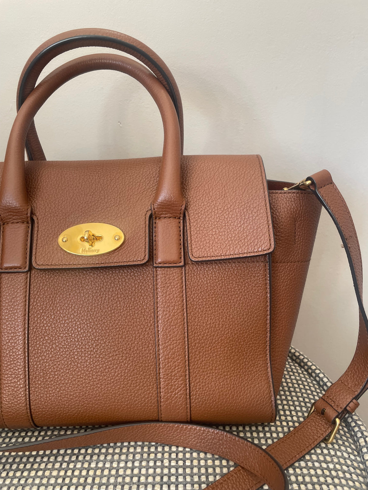 Preloved Mulberry Bayswater Satchel Bag, Small