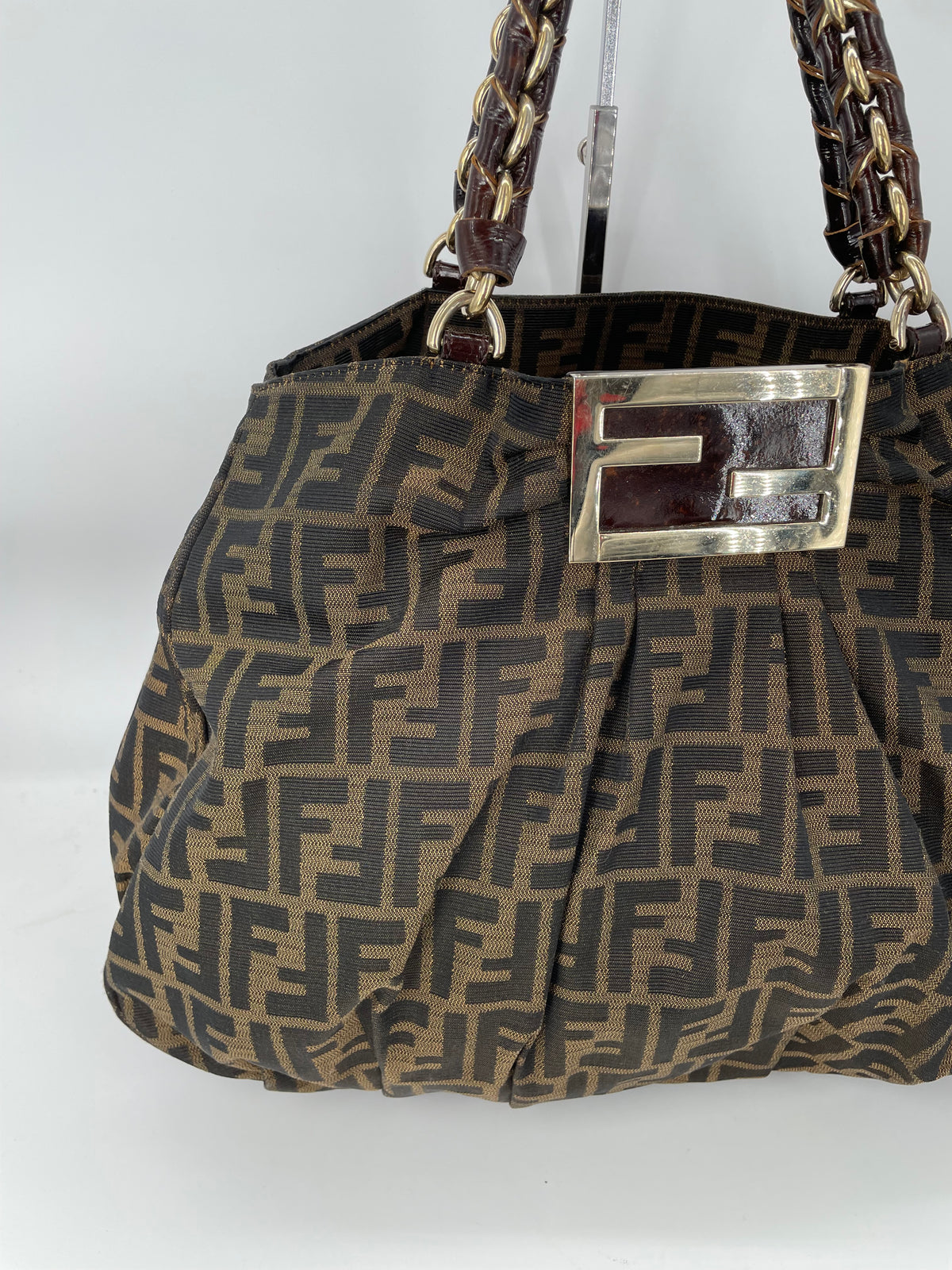 Preloved Fendi Zucca Mia Tote Bag, Large