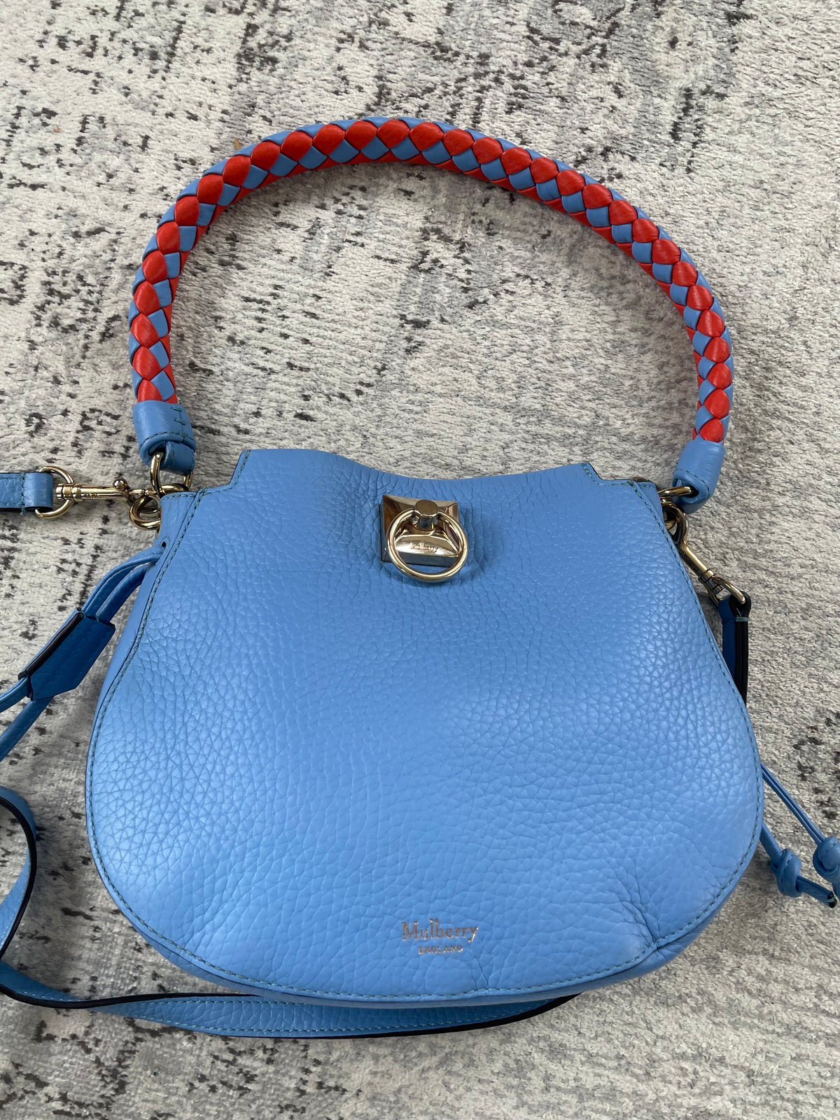 Preloved Mulberry Iris Hobo Bag, Mini