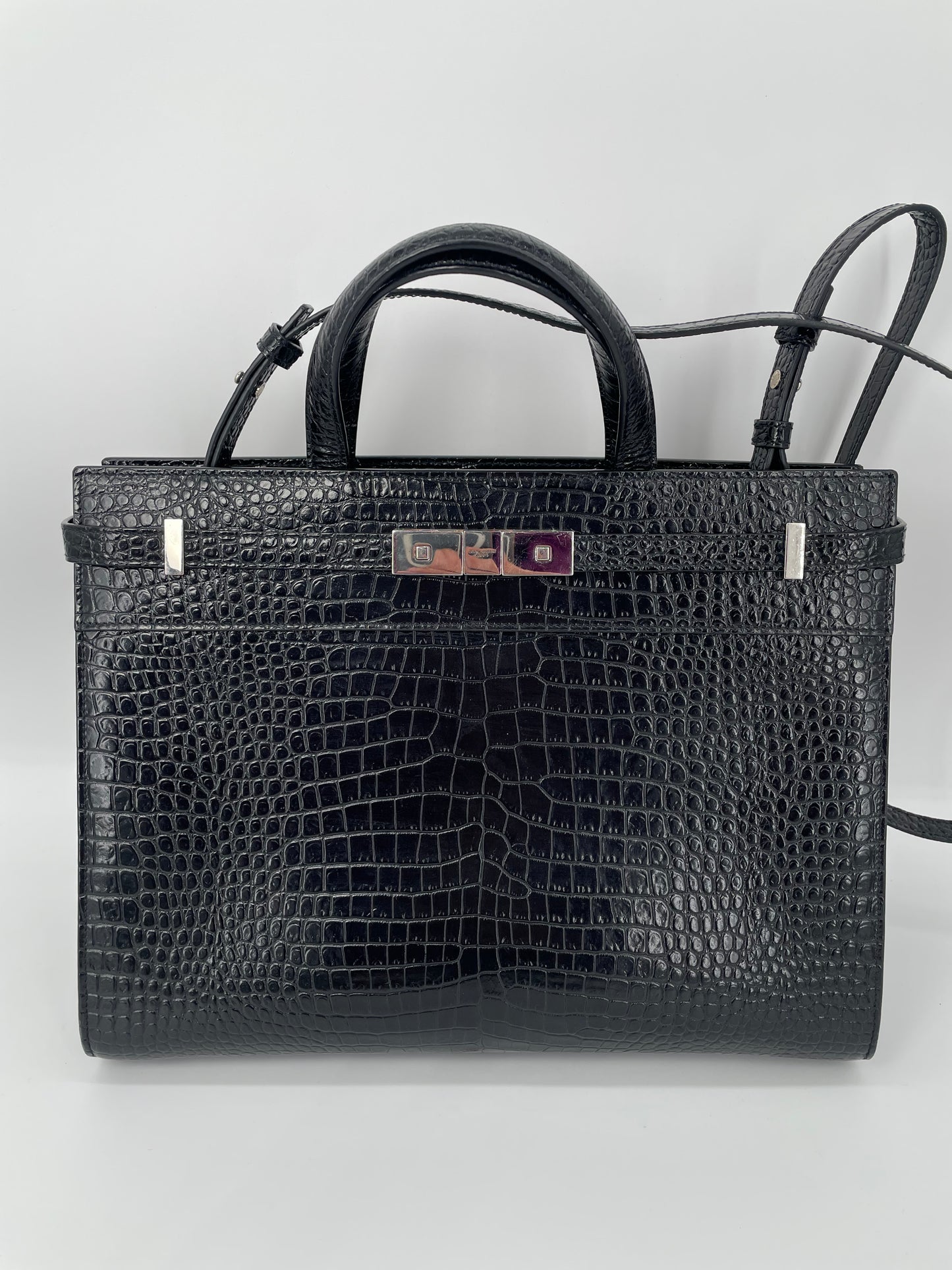 Preloved Saint Laurent Manhattan Tote Bag with Long Strap