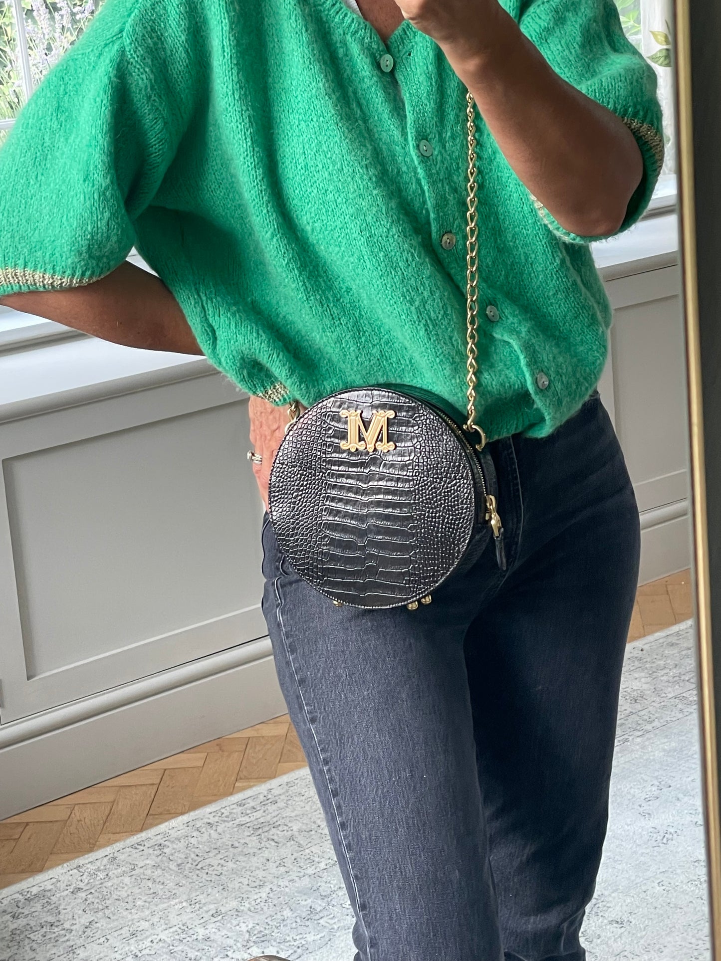 Preloved Max Mara Circular Shoulder Bag