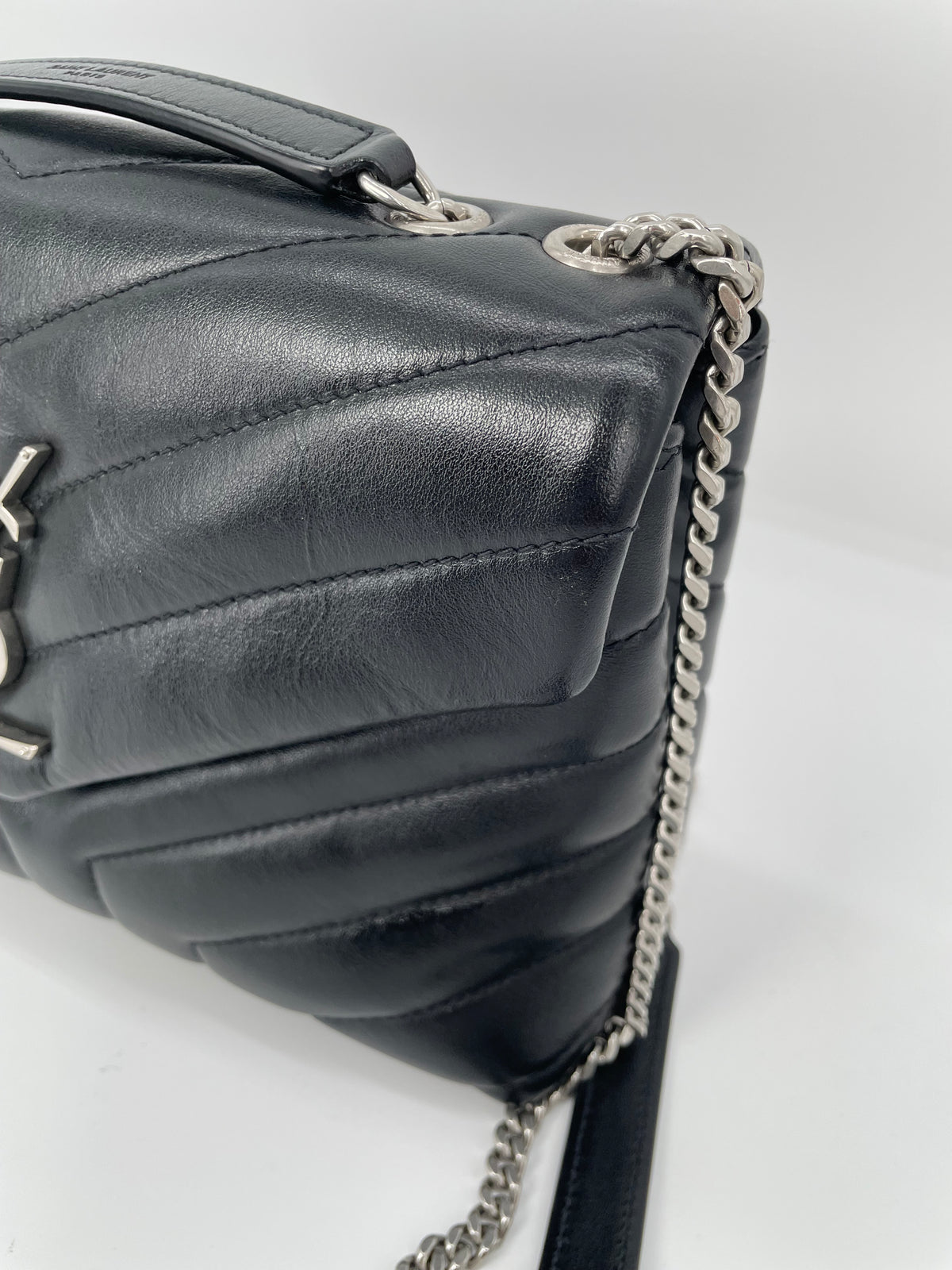 Preloved Yves Saint Laurent  ‘Y’ Quilted Lou Lou Shoulder  Bag, Small