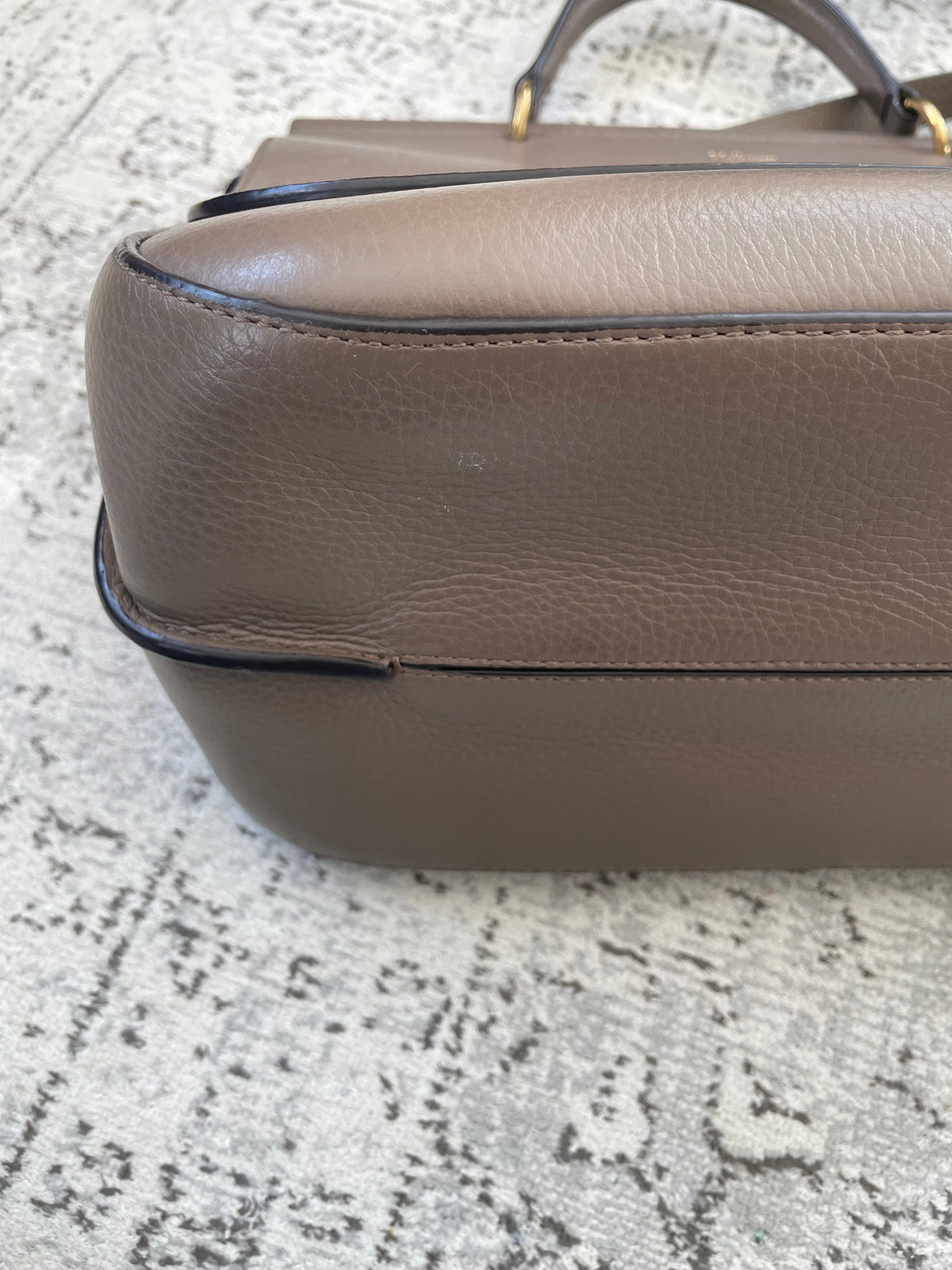 Preloved Mulberry Amberley Top Handle Satchel Bag, Large