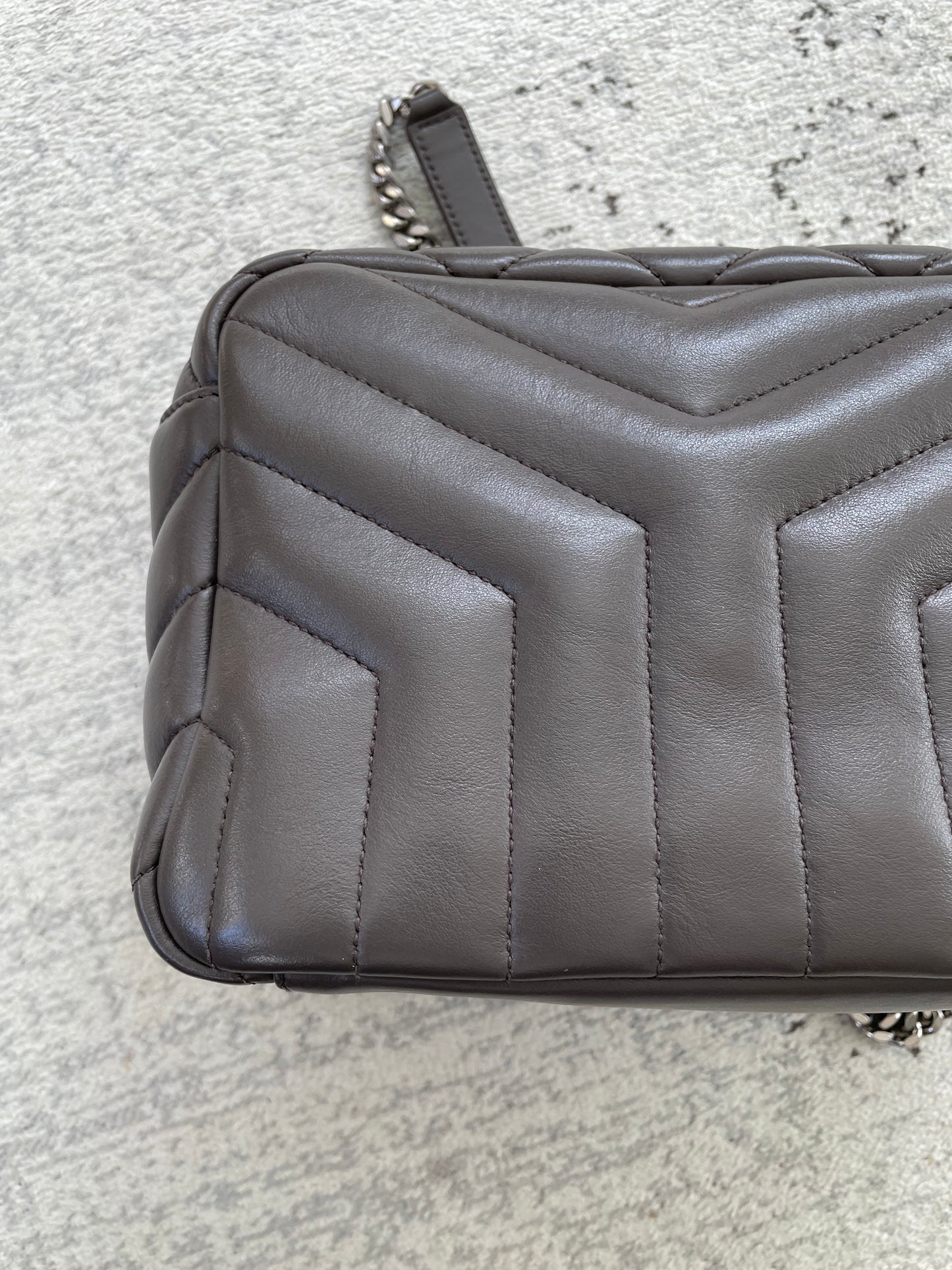 Preloved Saint Laurent Loulou Bowling Bag, Small