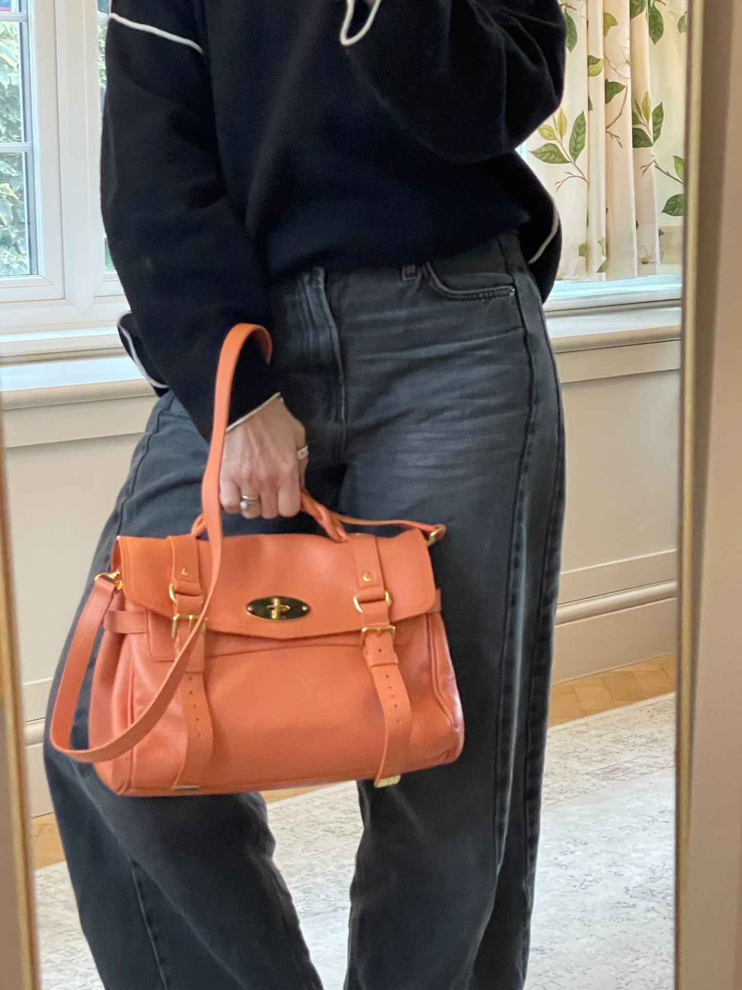 Preloved Mulberry Alexa Satchel Bag, Regular