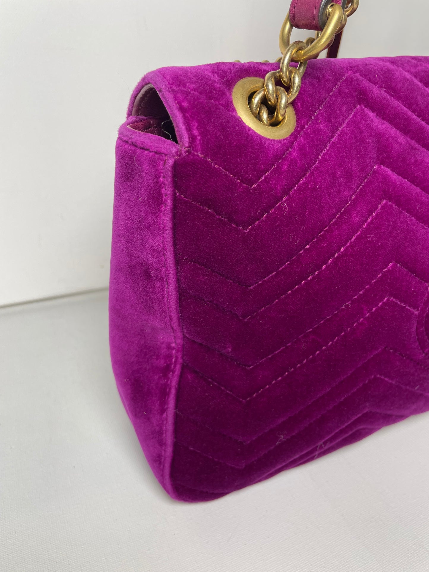 Preloved Gucci  Embroidered ‘LOVED’ Marmont shoulder Bag, Medium