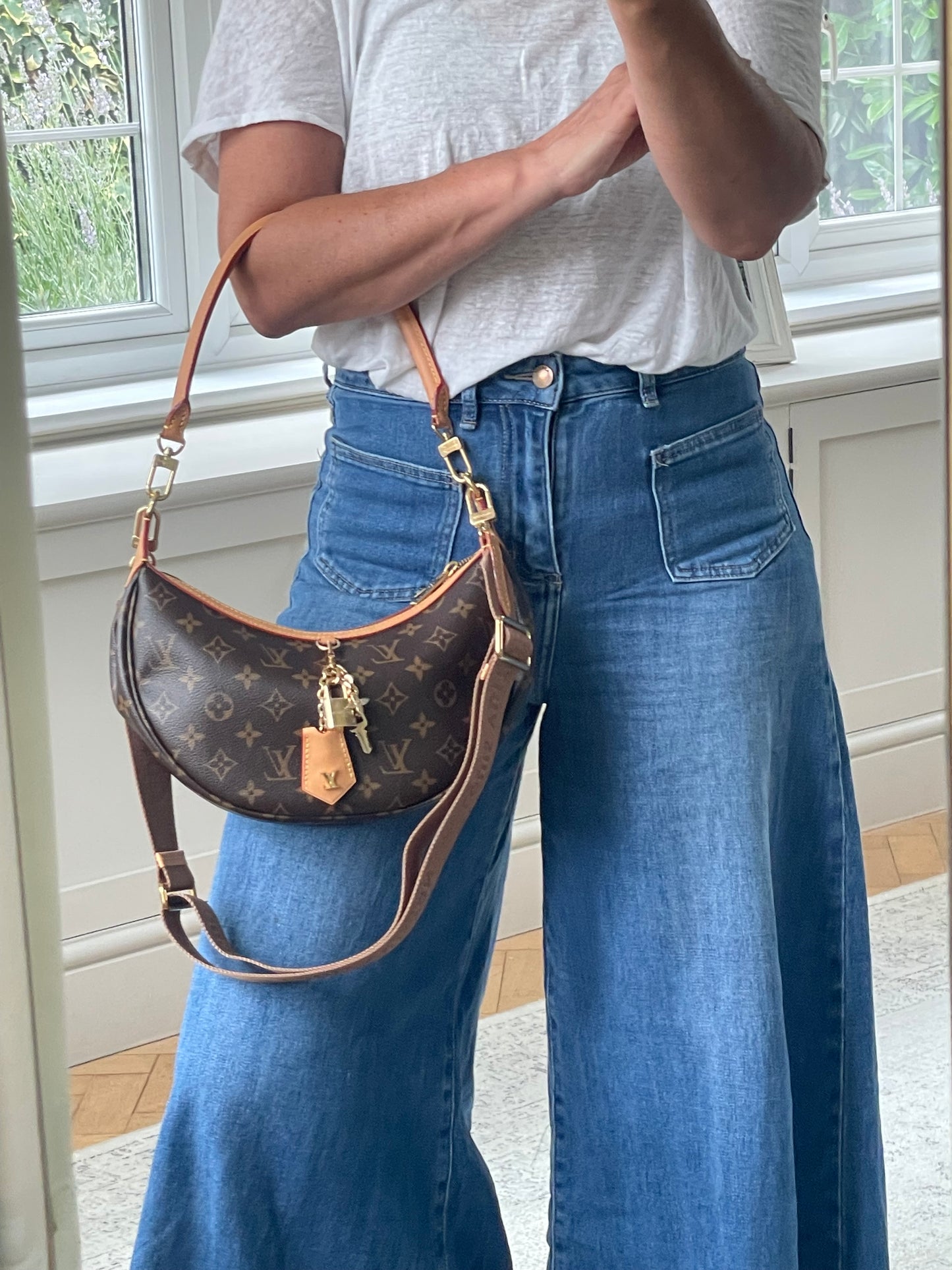 Preloved Louis Vuitton Looping Monogram Two Way Bag