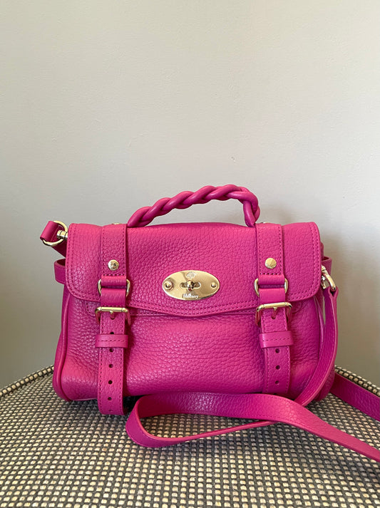Preloved Mulberry Alexa Satchel Bag, Mini