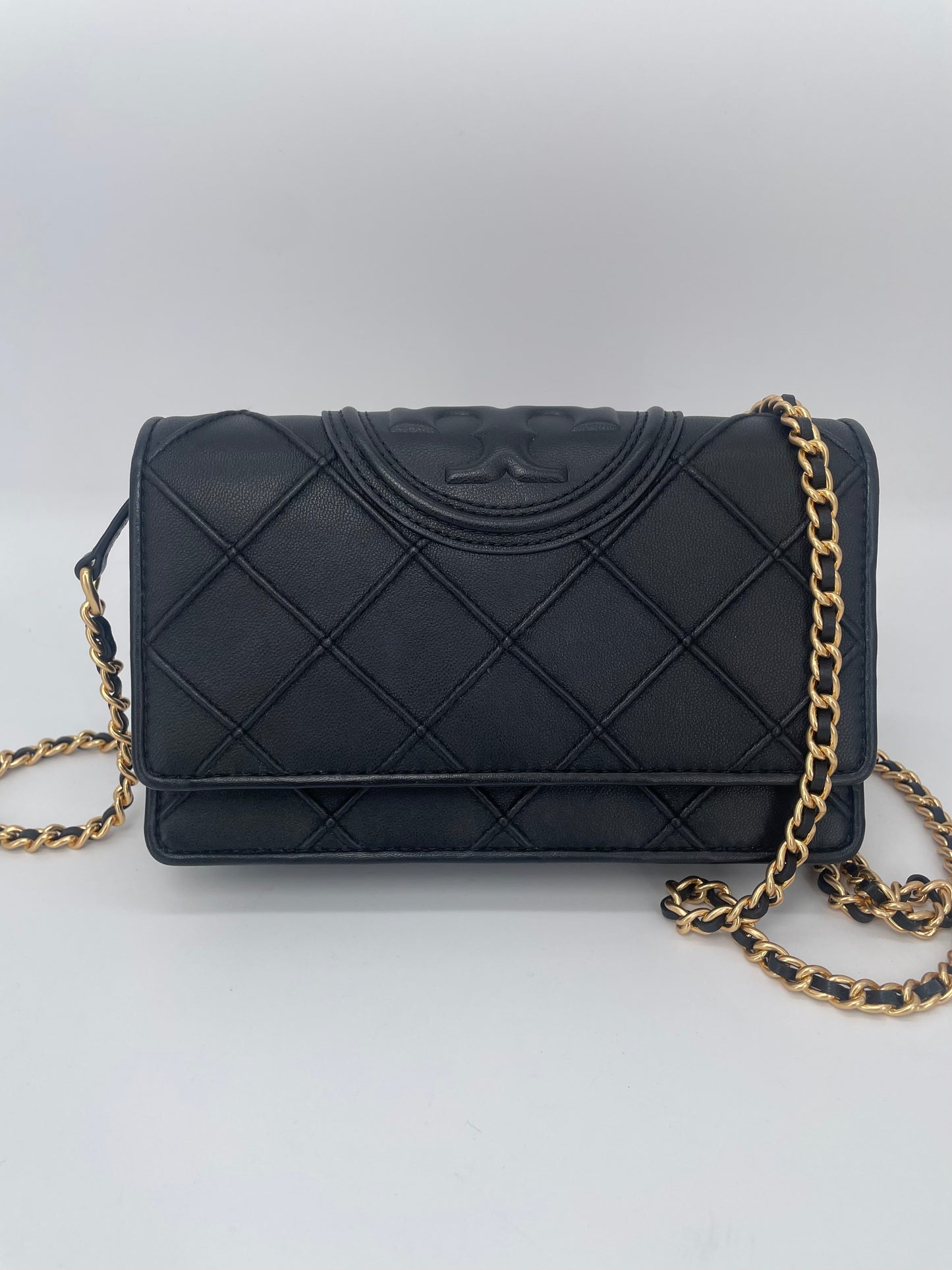 Preloved Tory Burch Fleming Soft Chain Wallet