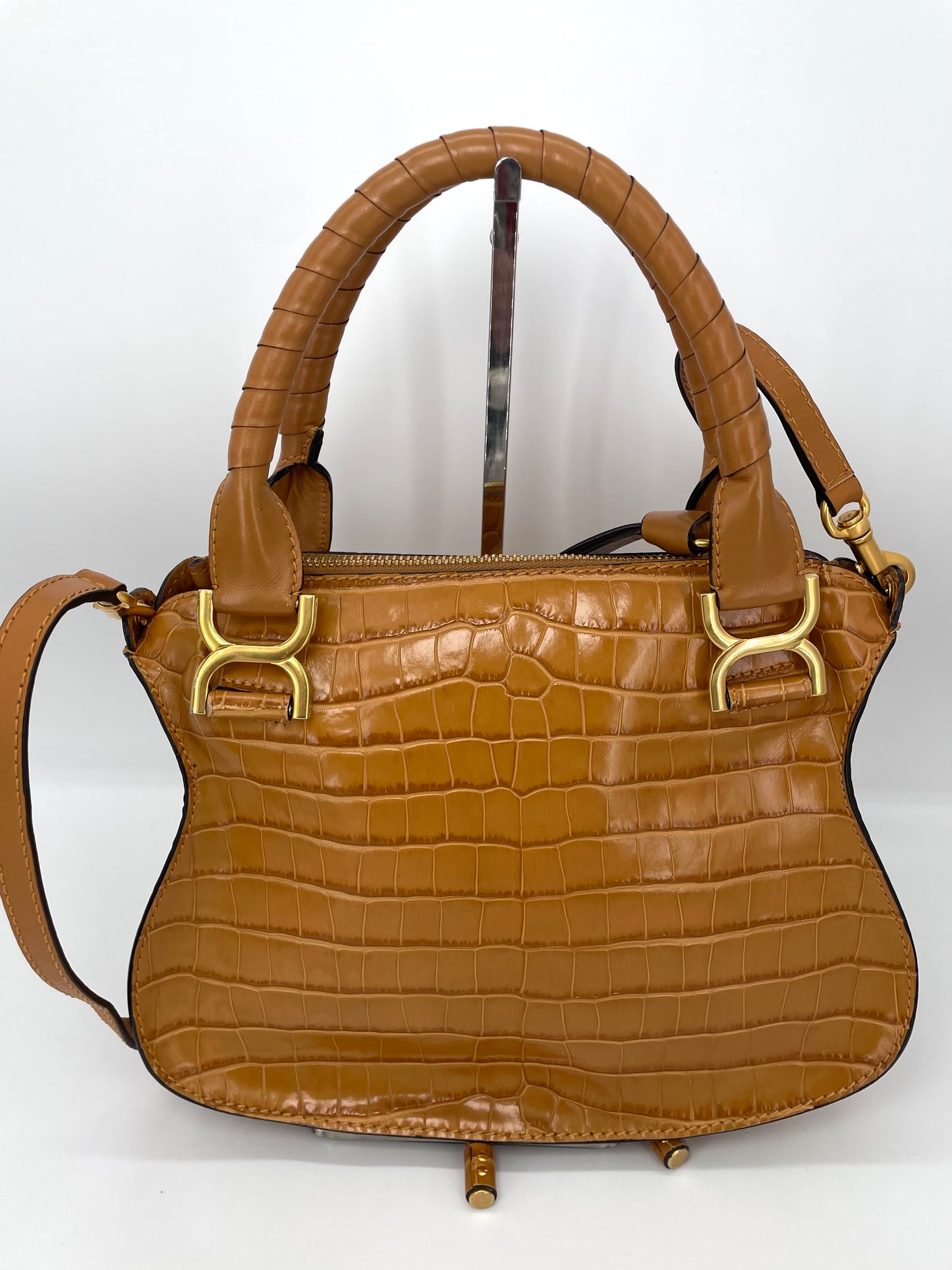 Preloved Chloe Marcie Satchel Bag with Long Strap