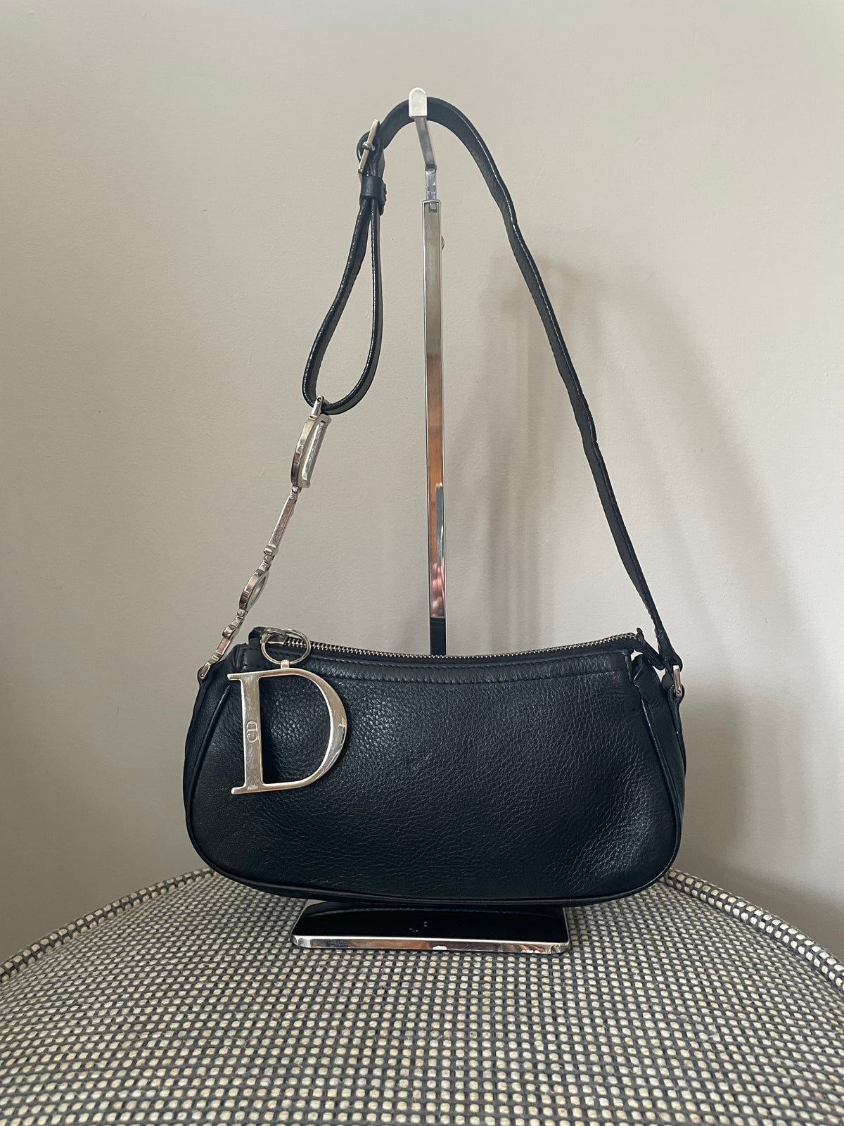 Preloved Christian Dior D-Charm Pochette Shoulder Bag