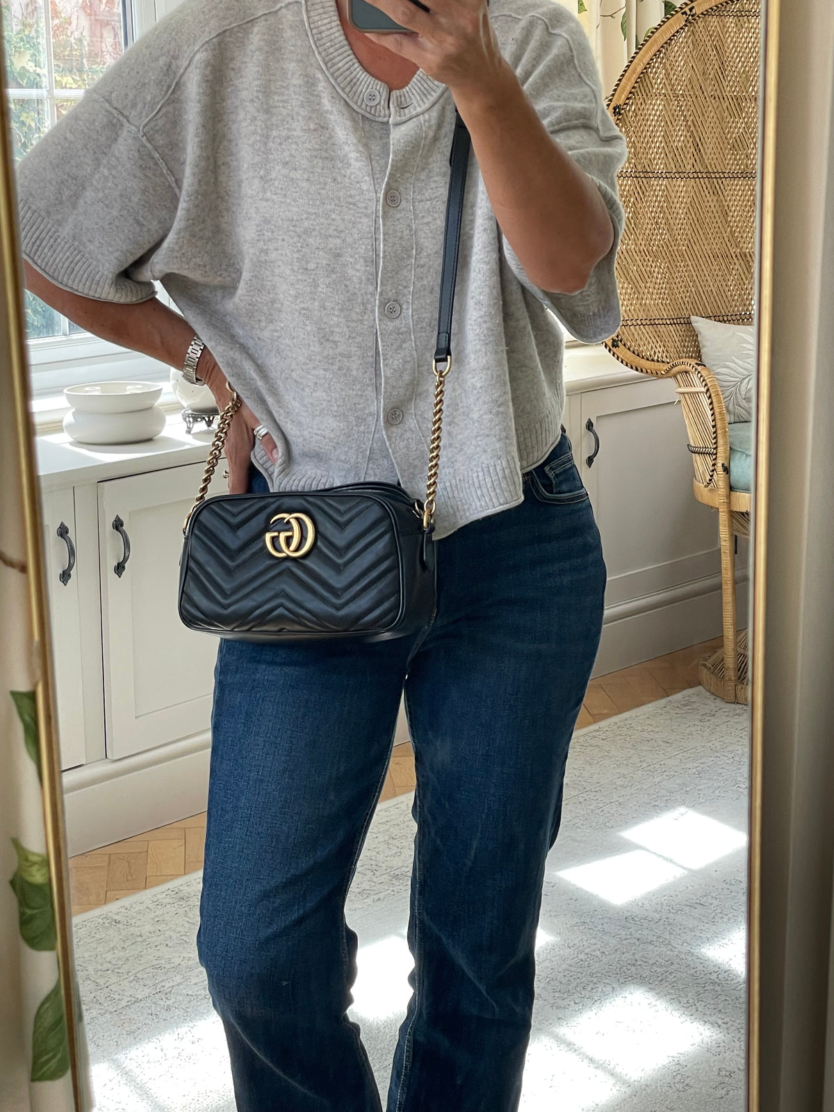 Preloved Gucci Marmont Shoulder Bag, Small