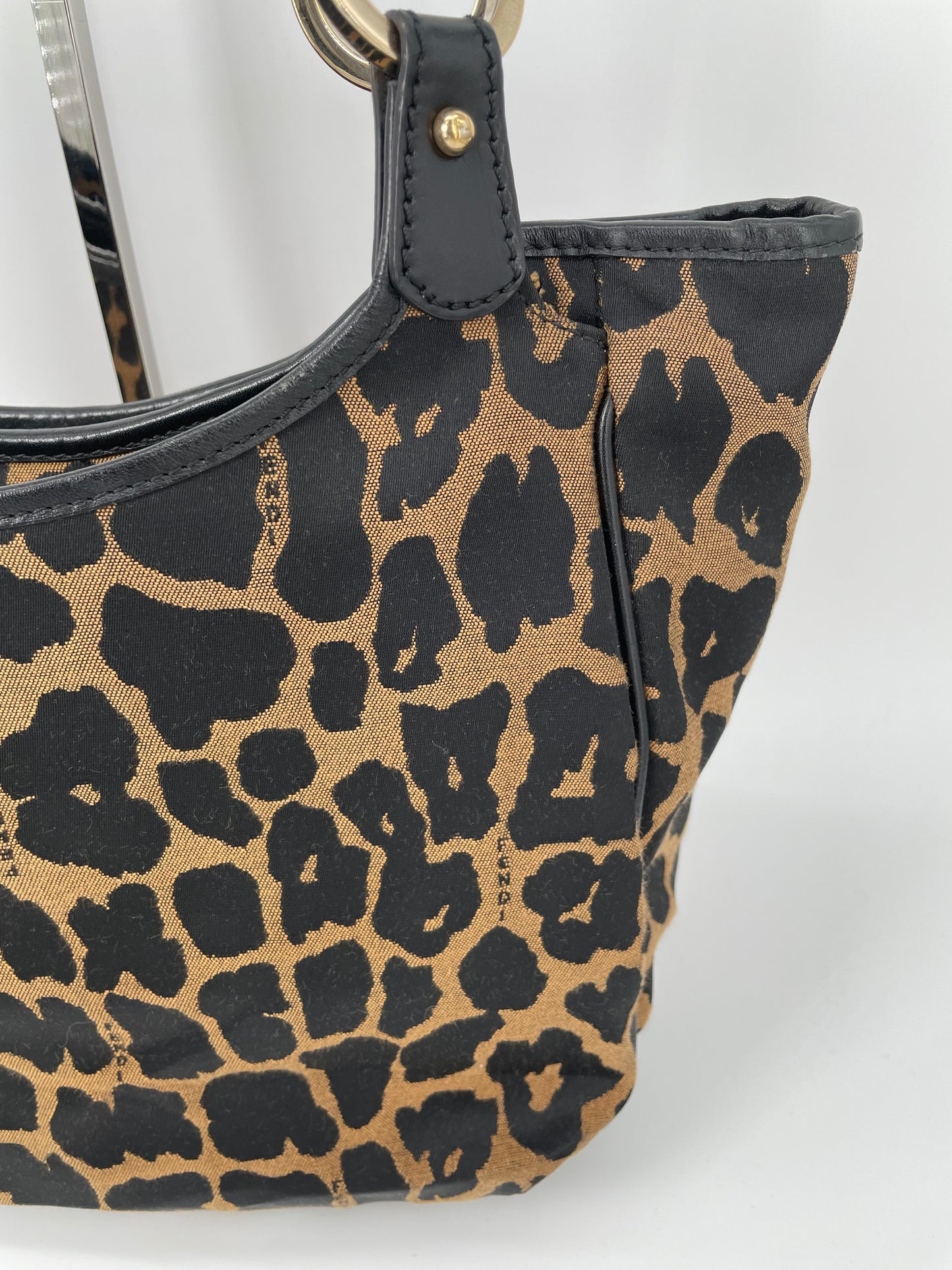 Preloved, Vintage Fendi Chef Canvas Shoulder tote bag