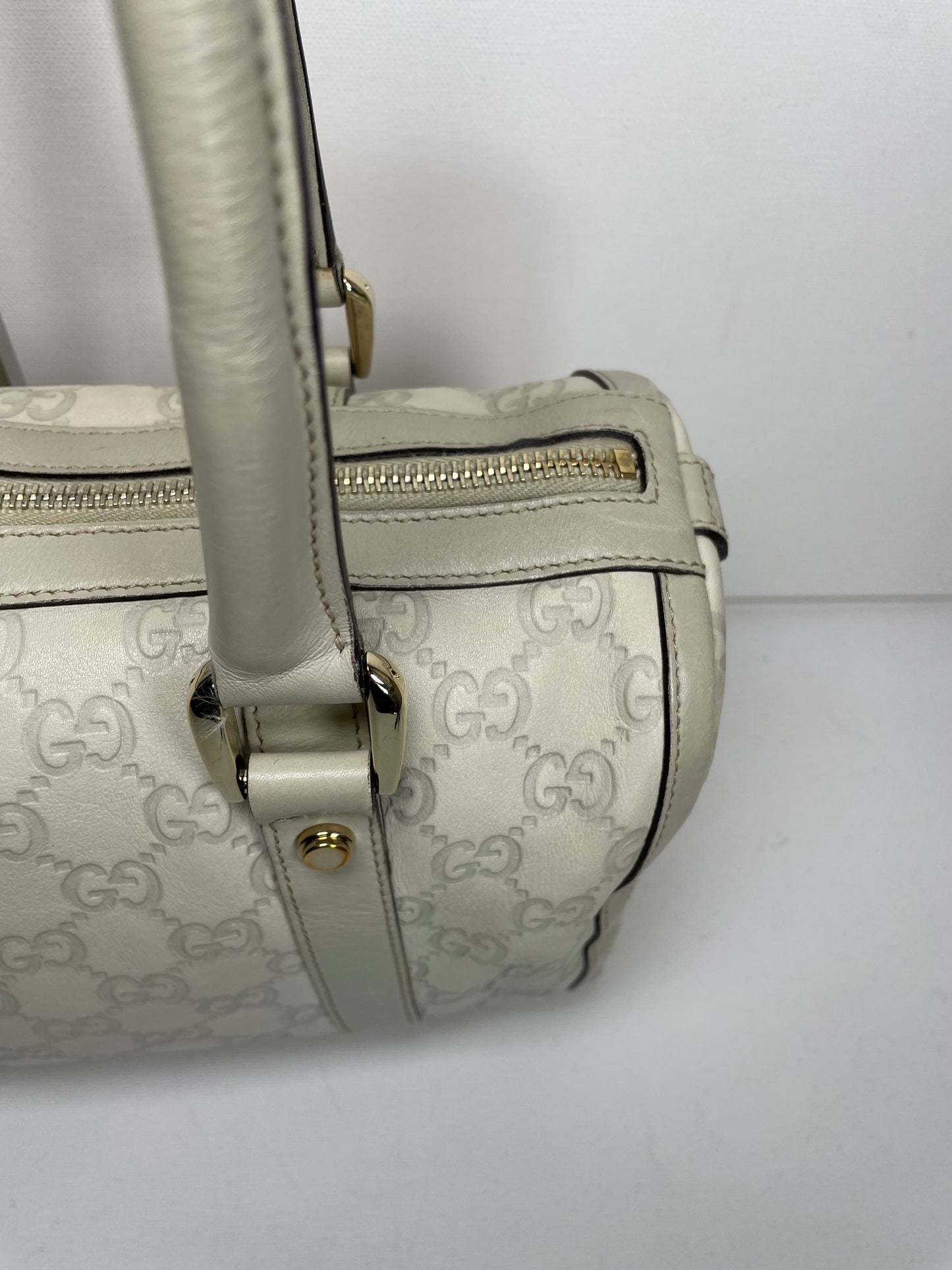 Preloved Gucci D Ring Abbey Boston Bag, Small